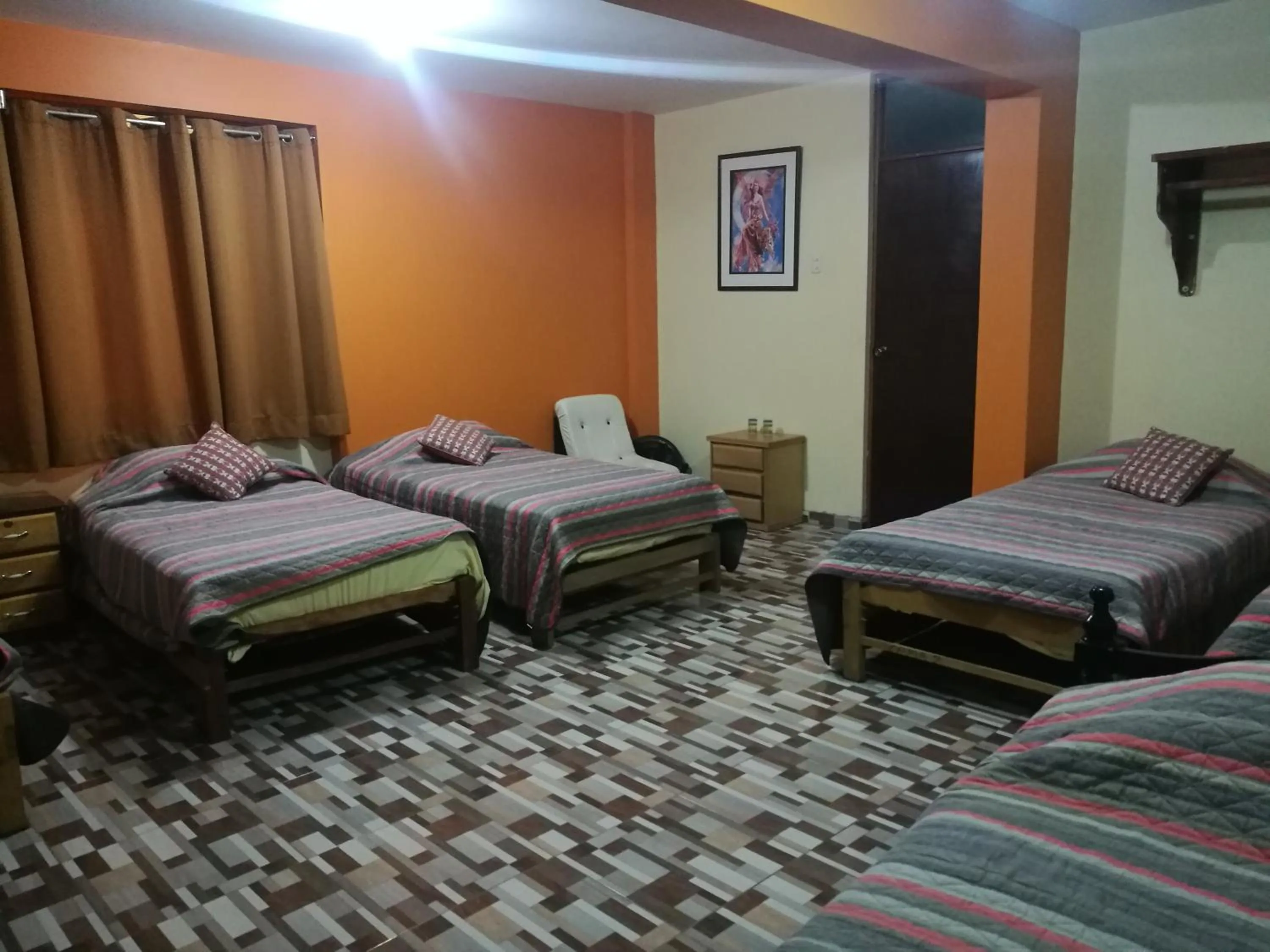 Photo of the whole room, Bed in Matryoshka