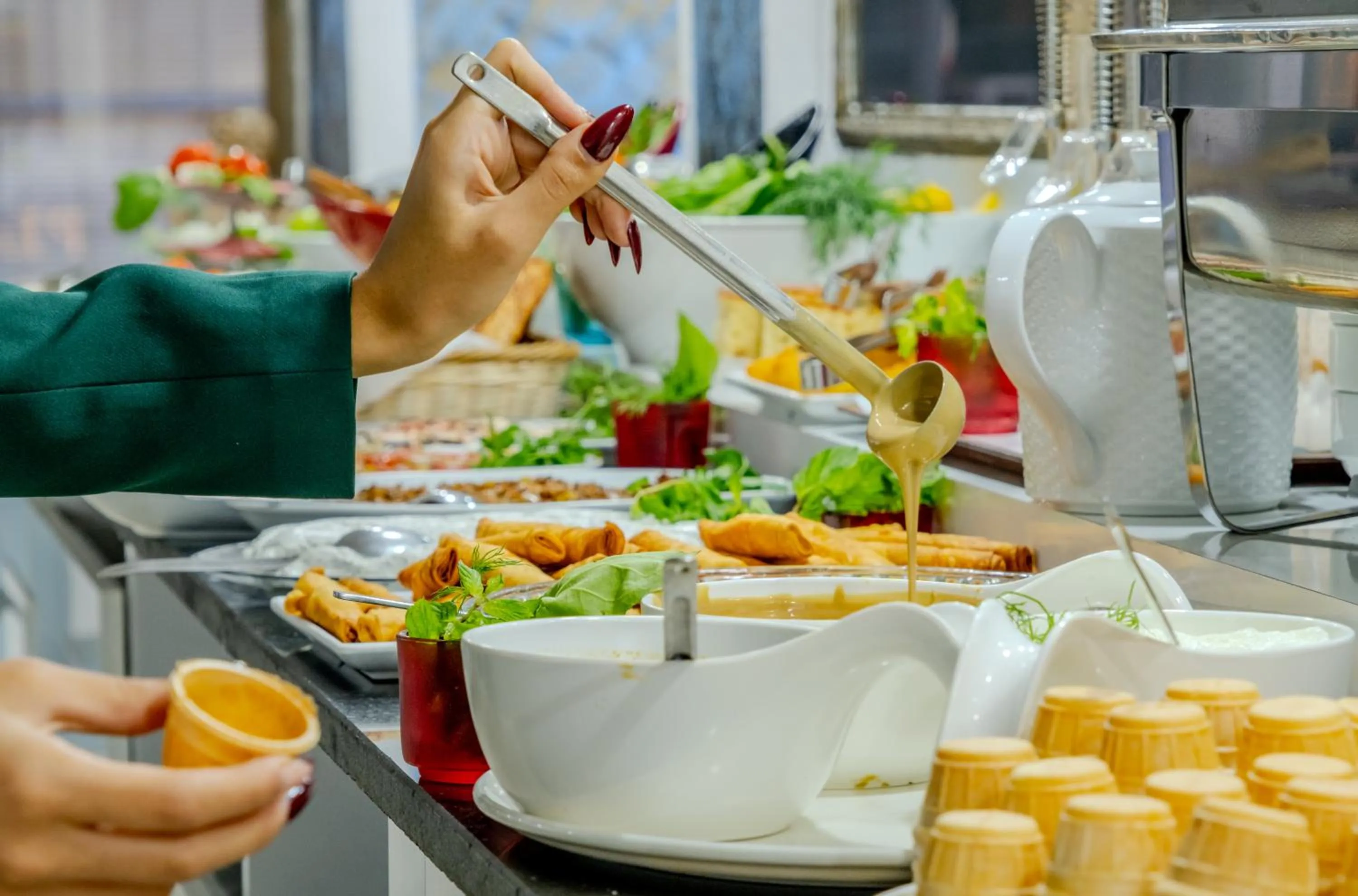 Breakfast in Peak Star Hotel