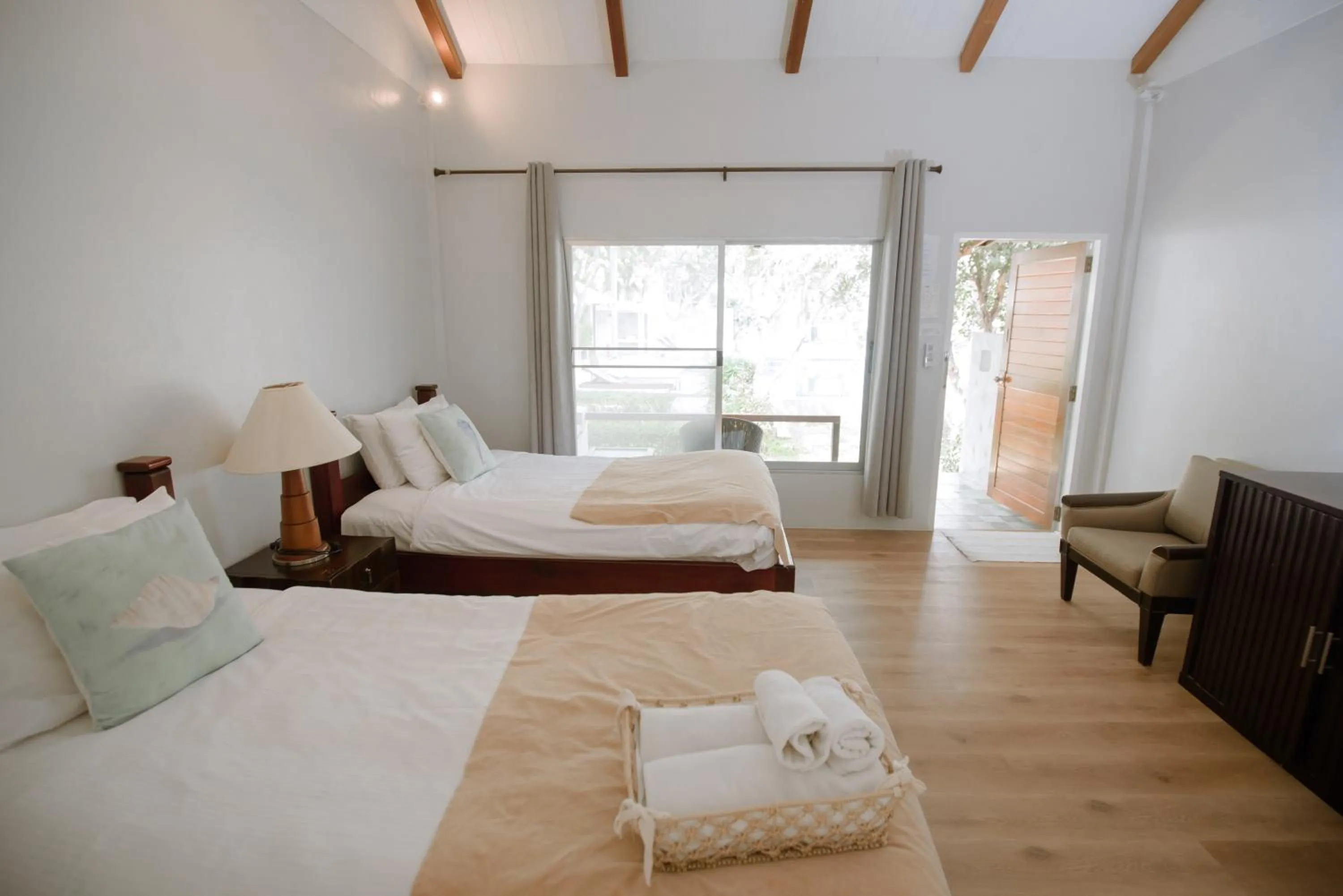 Bed in Seashell Village Resort