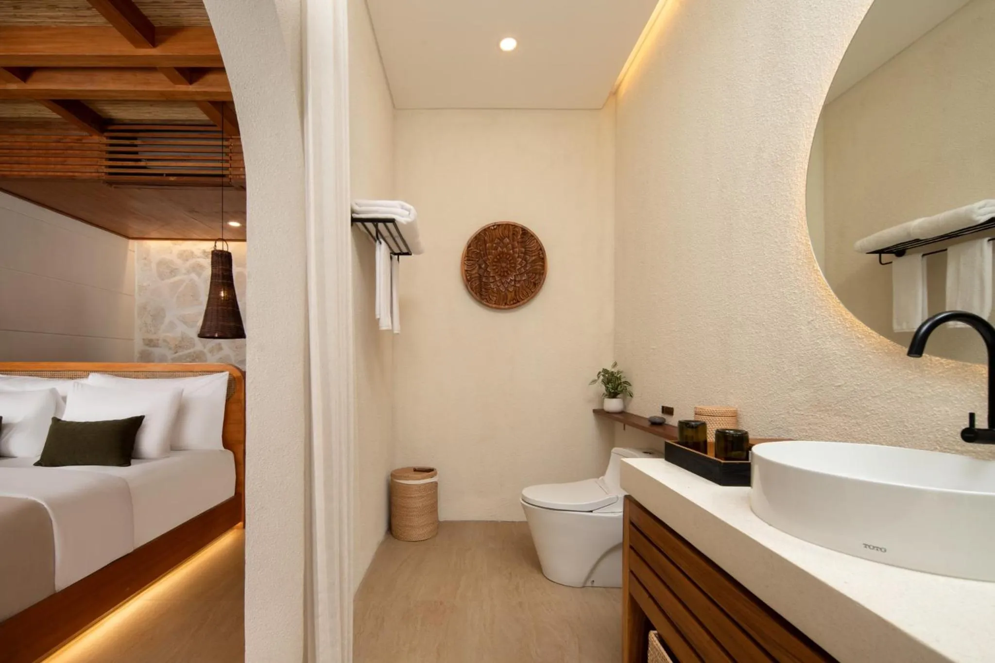 Bathroom, Bed in The Arden Villa Uluwatu by Ini Vie Hospitality