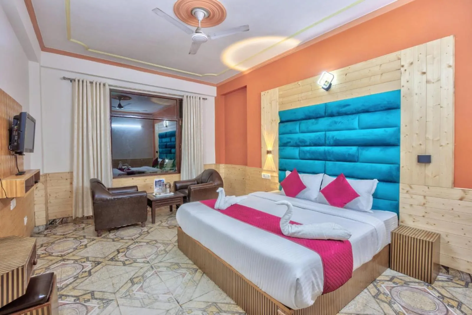 Bed in Hotel Day Night