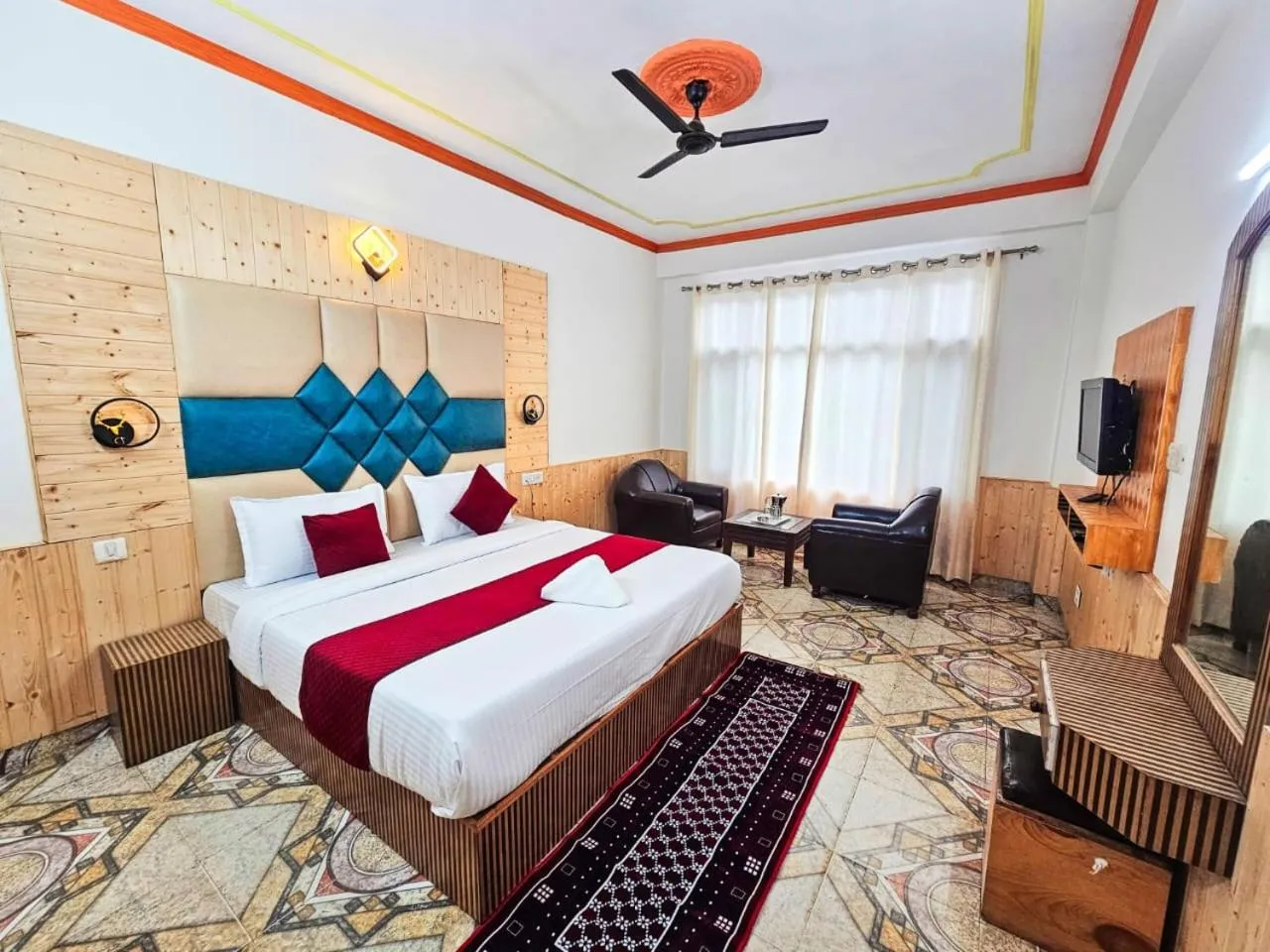 Bed in Hotel Day Night