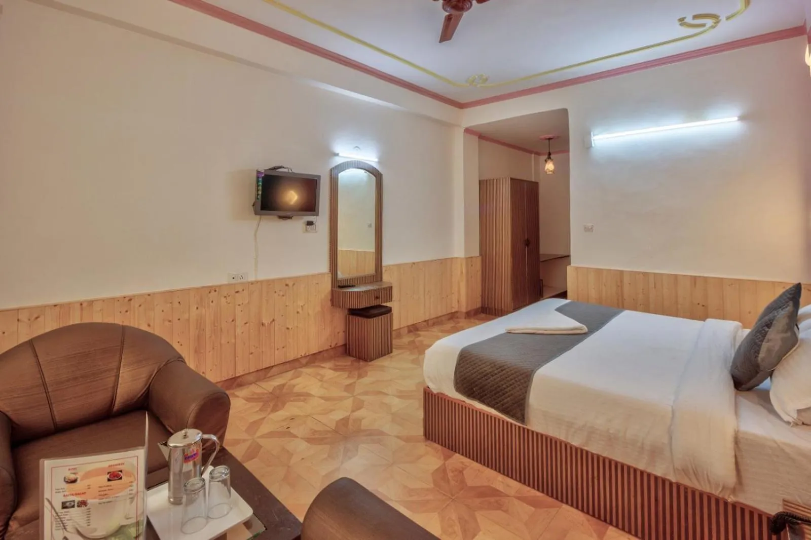Bed in Hotel Day Night