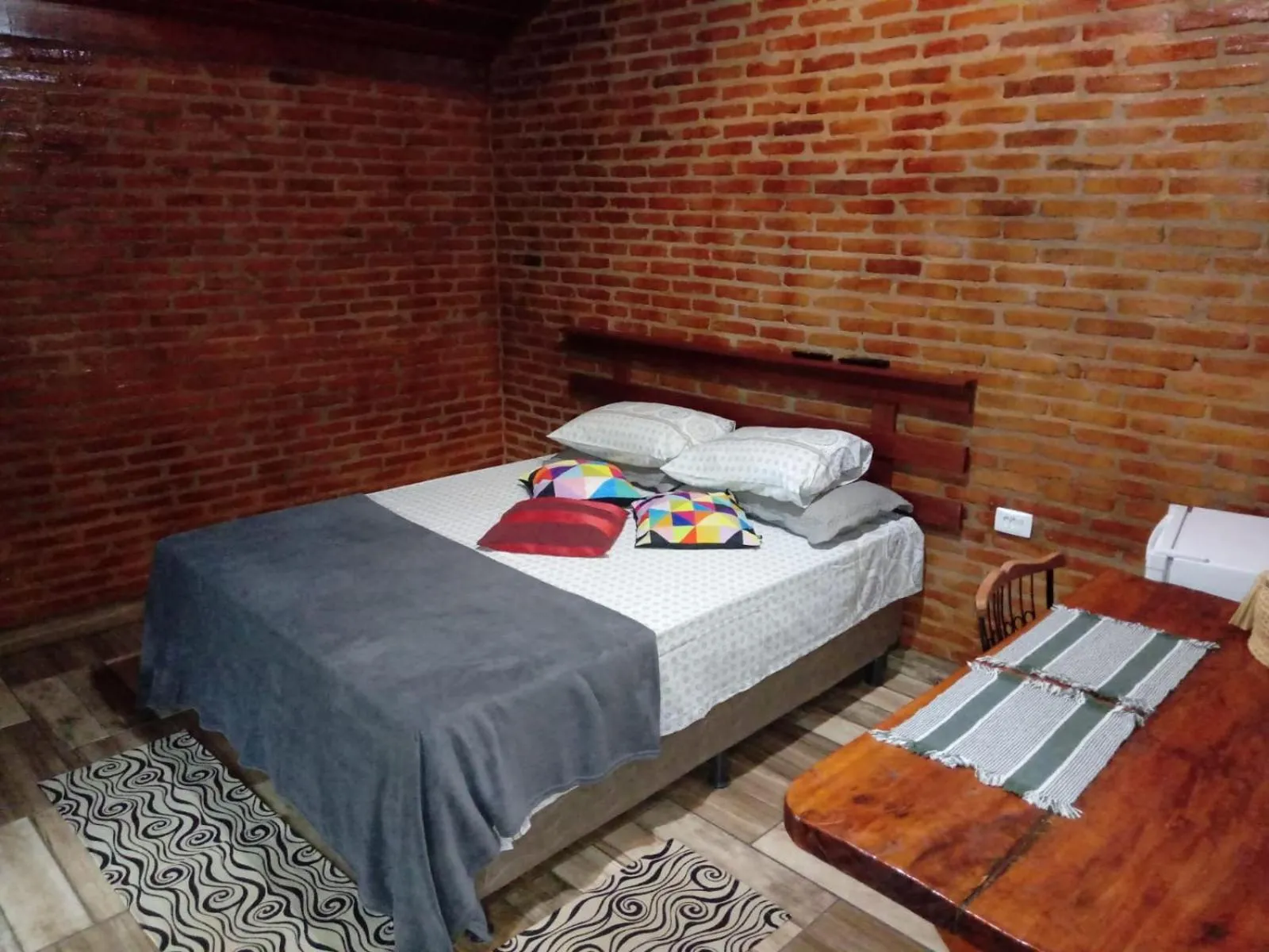 Bed in Chalés Pedacim du Céu