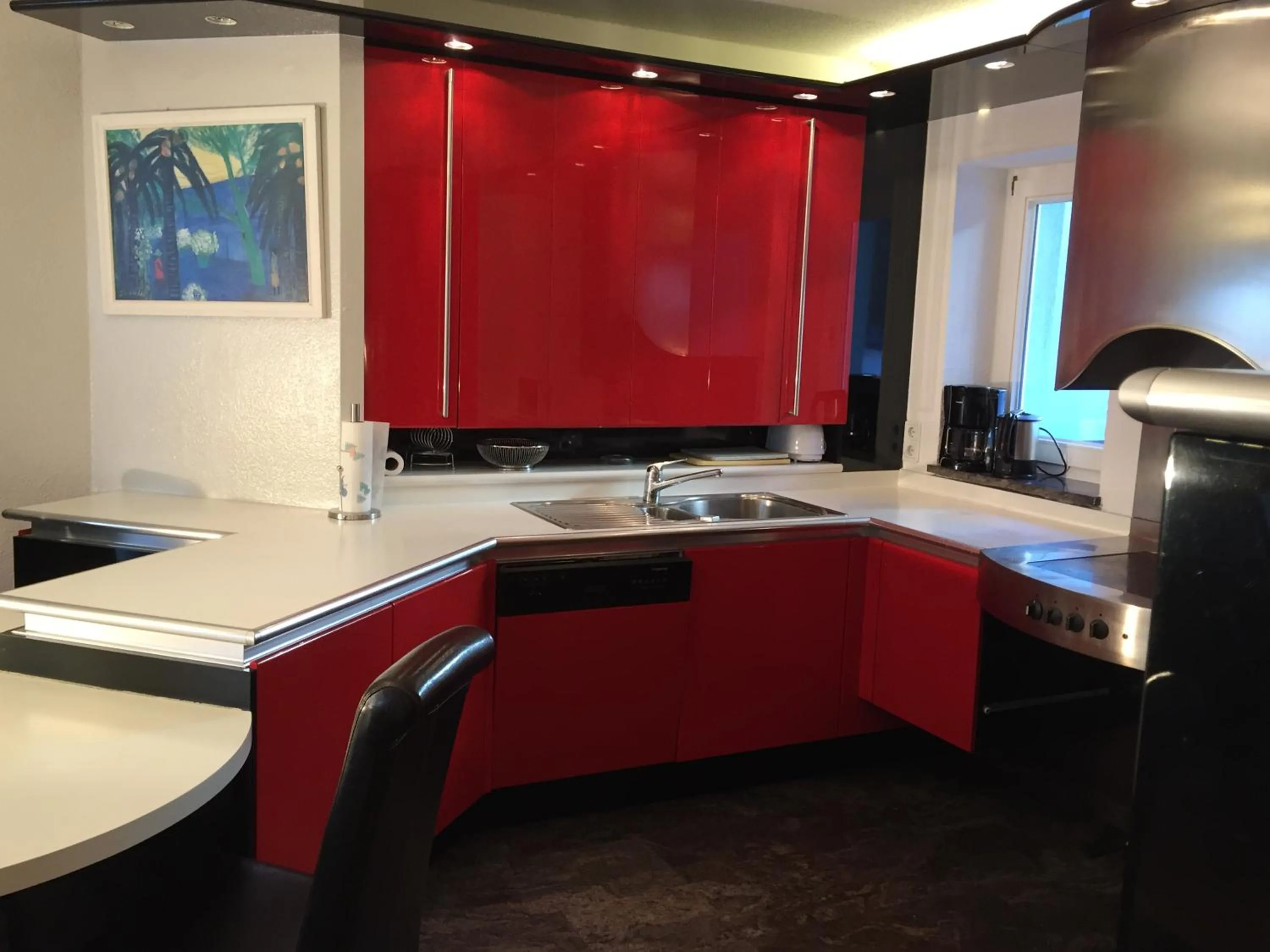 Kitchen or kitchenette in Ferienhaus Moidl