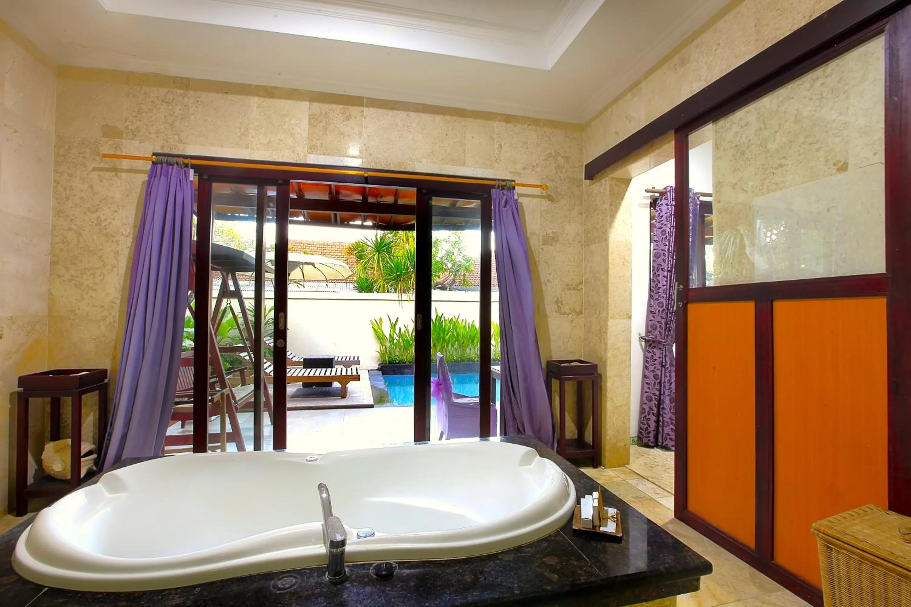 Bath in Private Pool Villas Kuta Bali