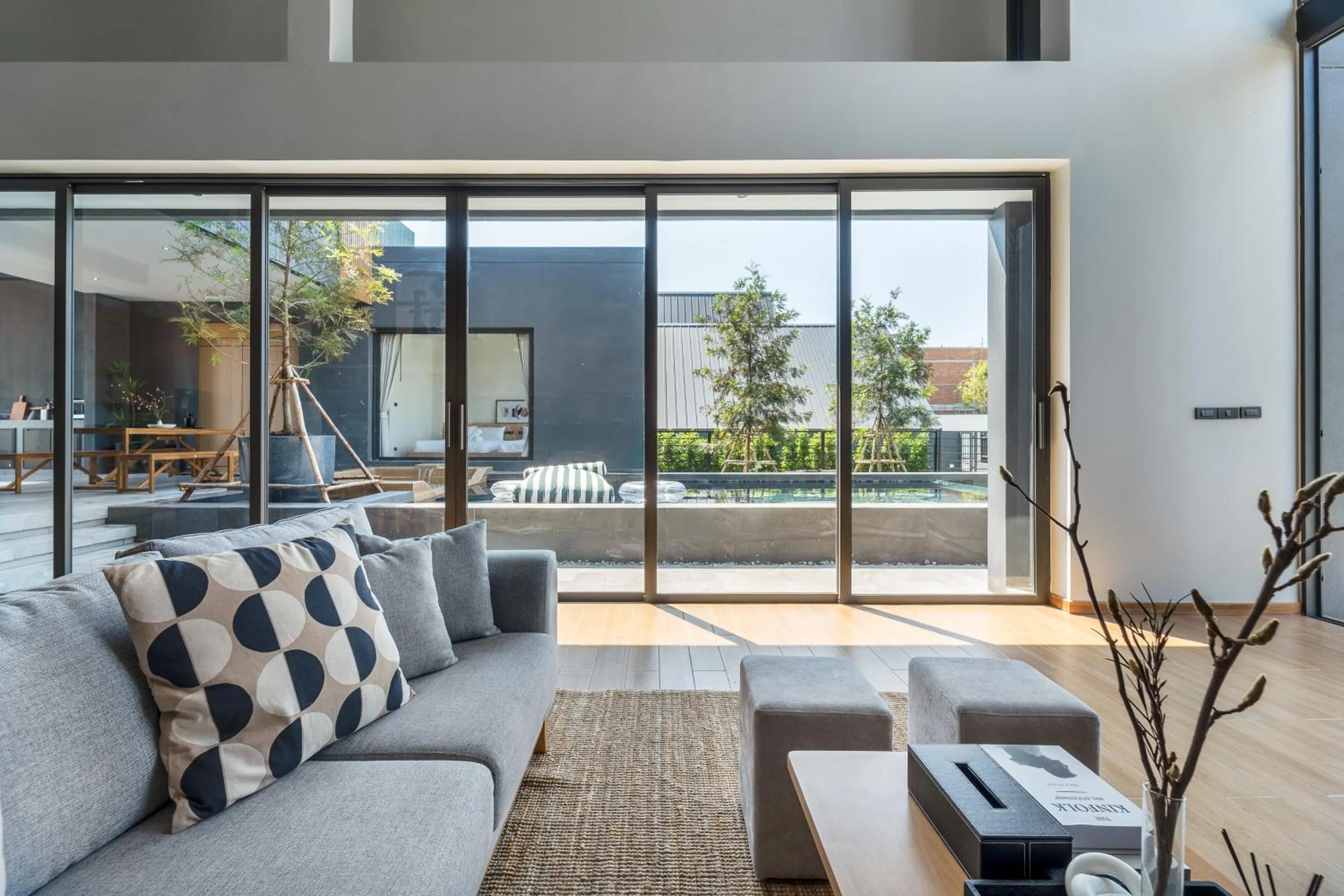 Living room in WABI SABI Onsen Villa Hua Hin