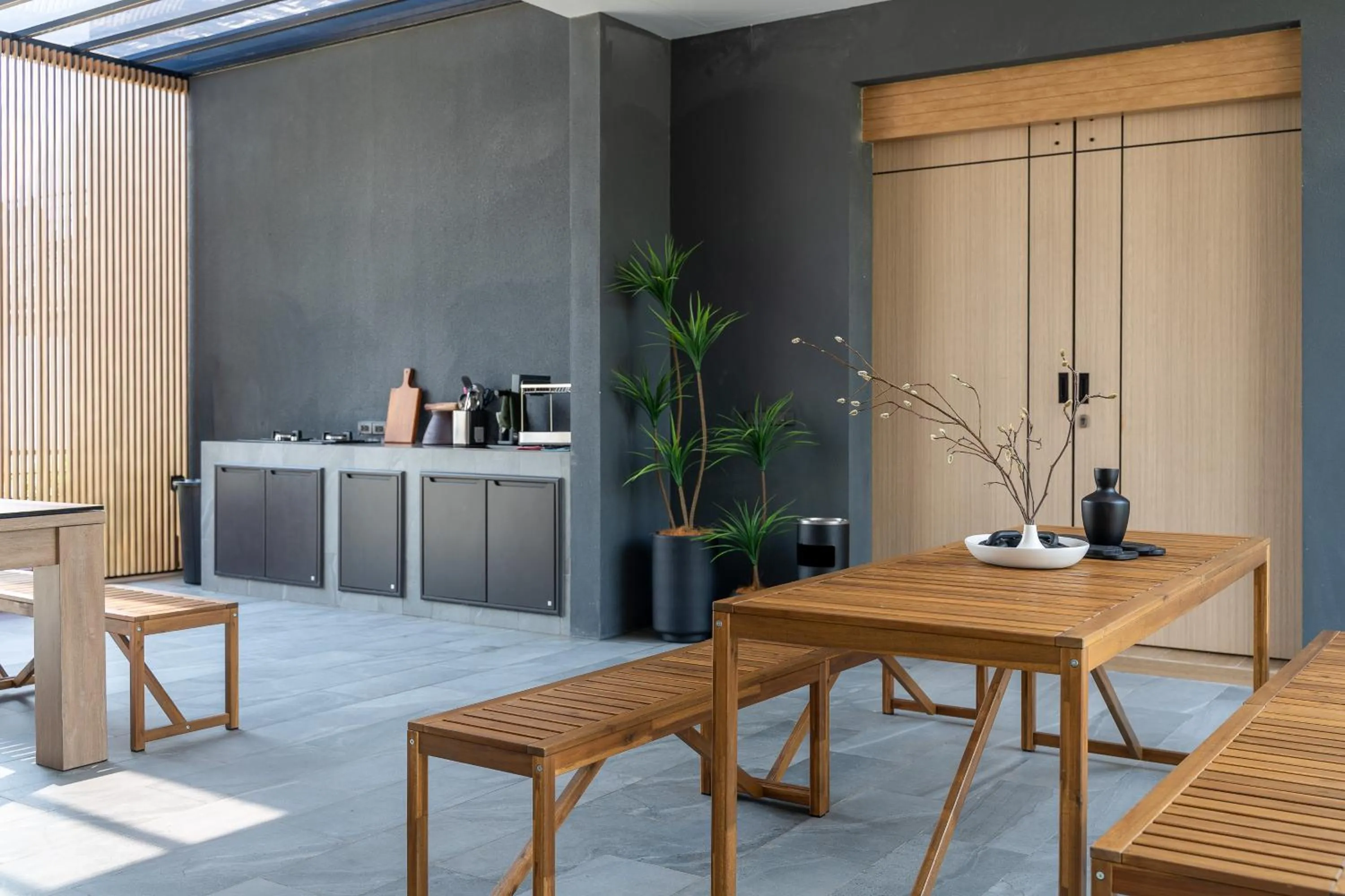 Living room in WABI SABI Onsen Villa Hua Hin
