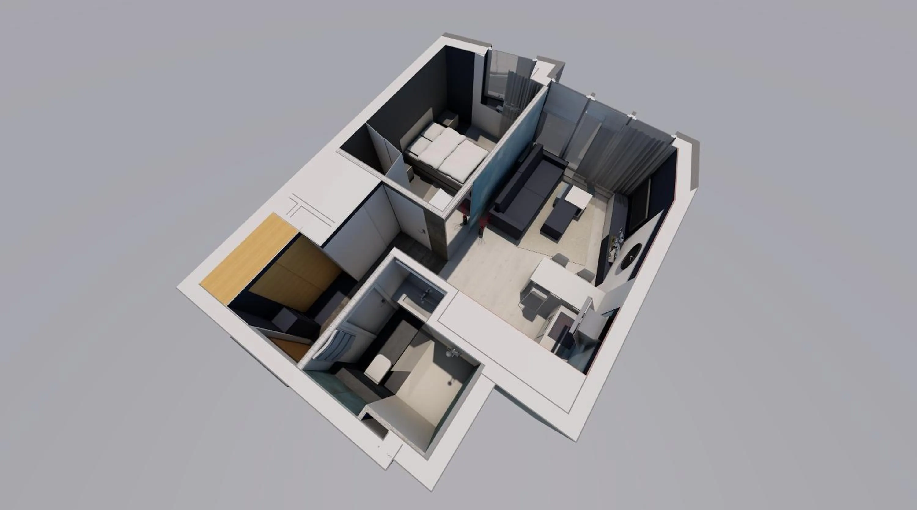 Floor plan in RGB studio