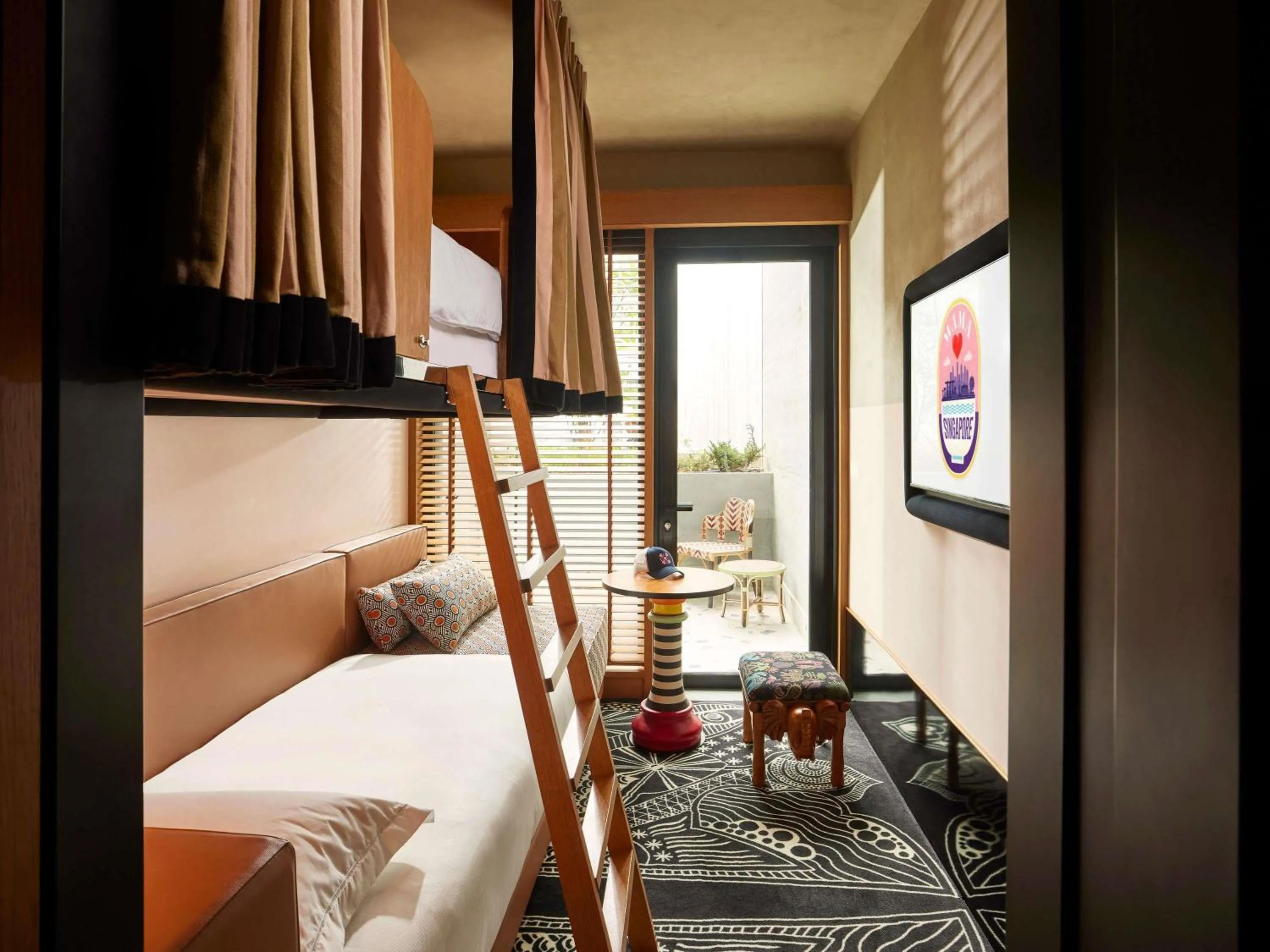 Bedroom, Bed in Mama Shelter Singapore Orchard