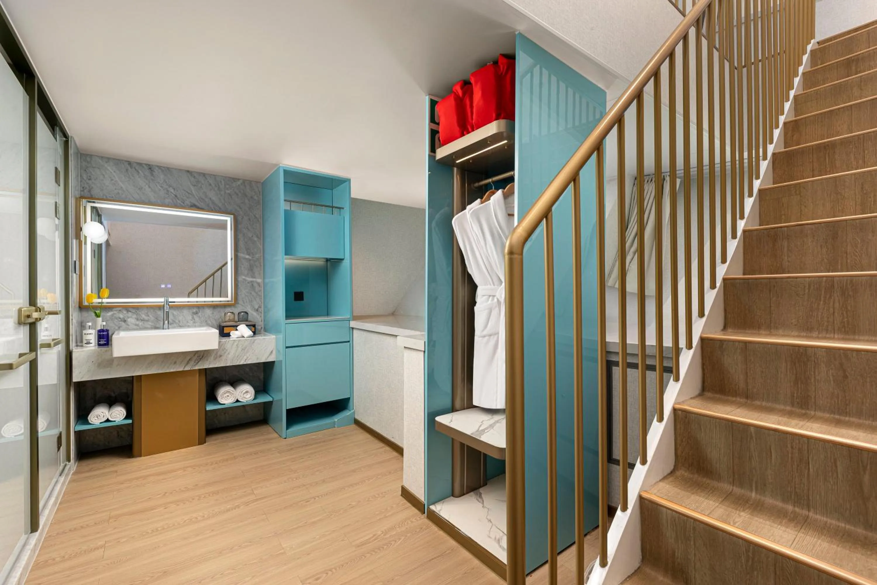 Bathroom in voco Lianyungang Star of HaizhouBay