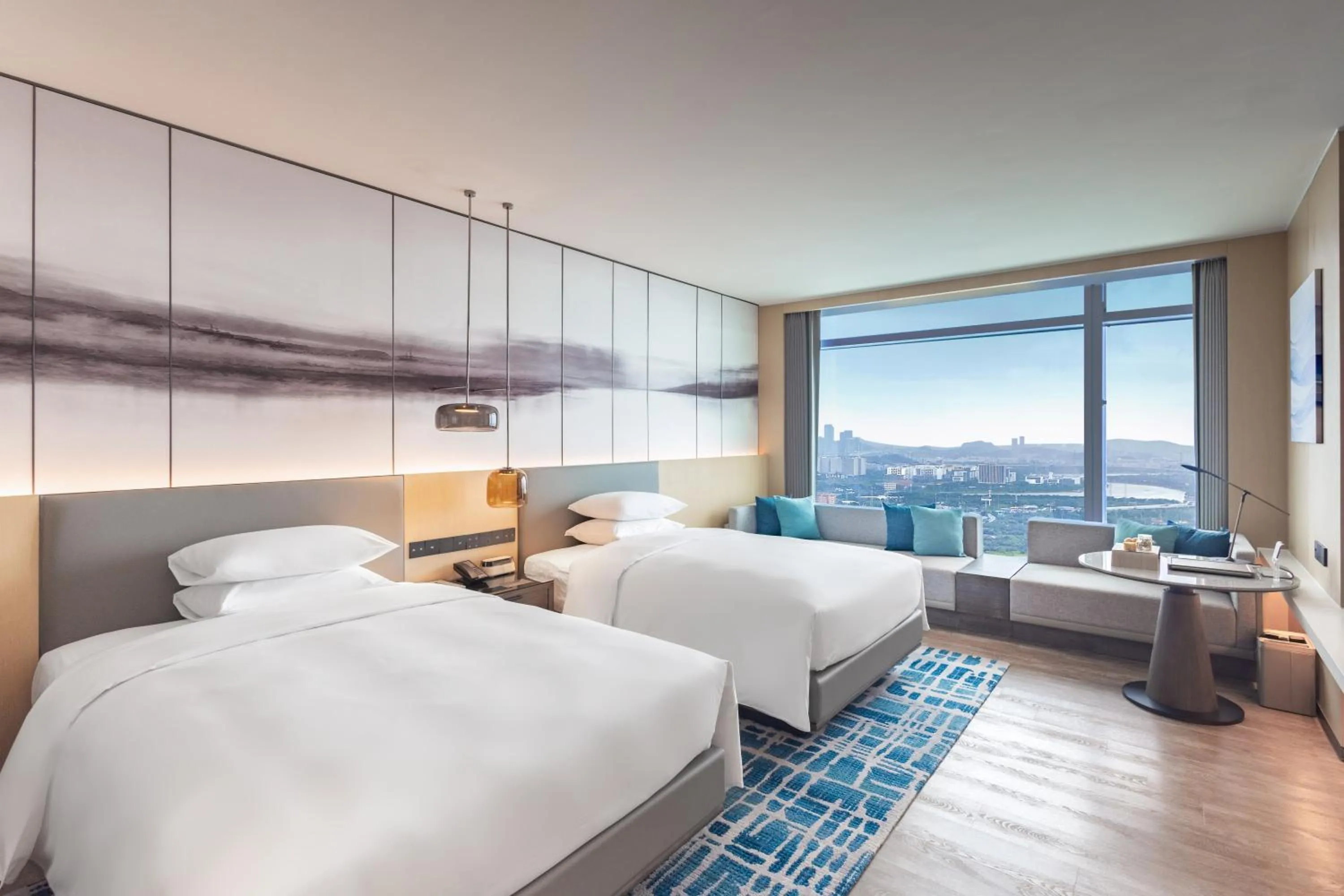 Bedroom, Bed in Courtyard by Marriott Guangzhou Pazhou