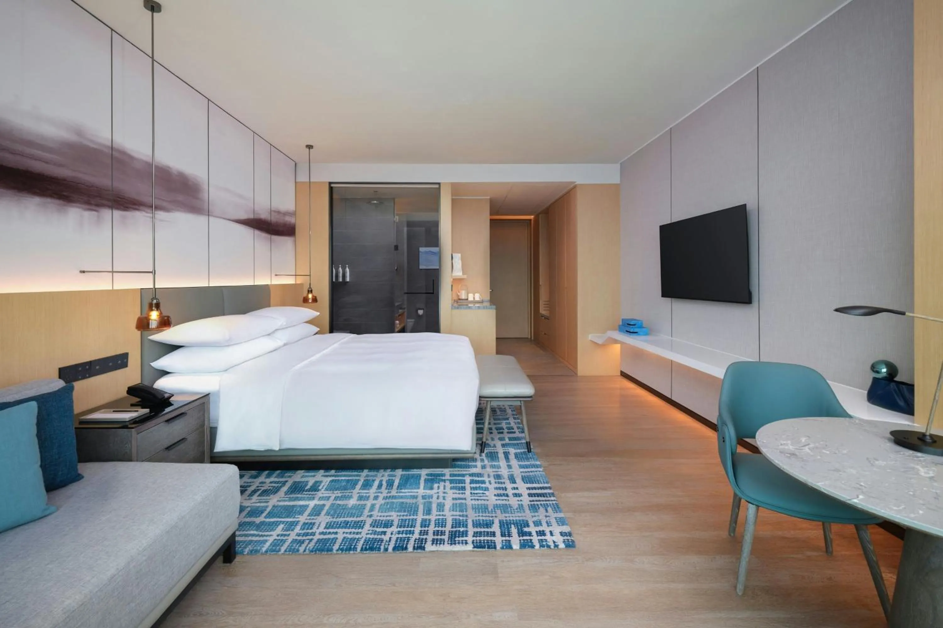 Photo of the whole room, Bed in Courtyard by Marriott Guangzhou Pazhou