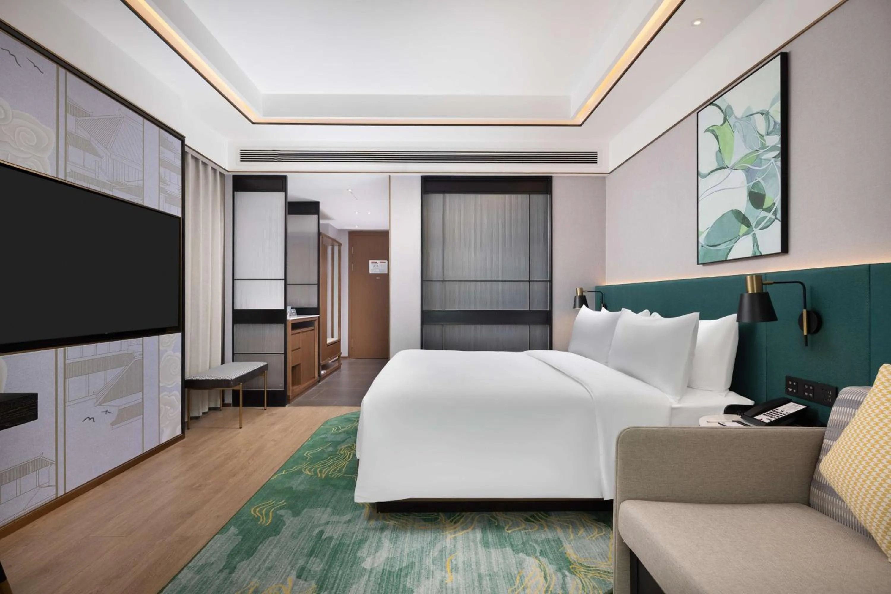 Living room, Bed in Hilton Garden Inn Leshan Shizhong