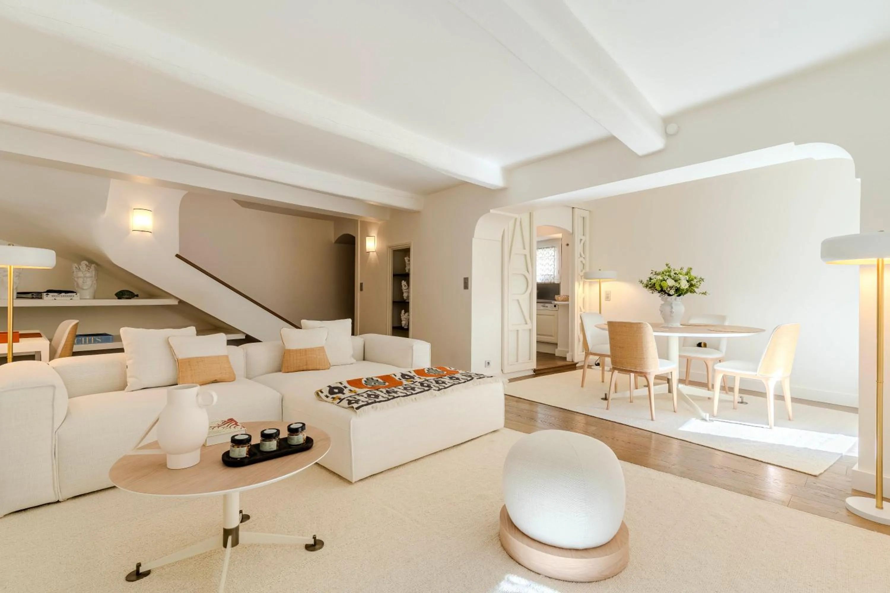 Living room in Le Yaca Saint-Tropez