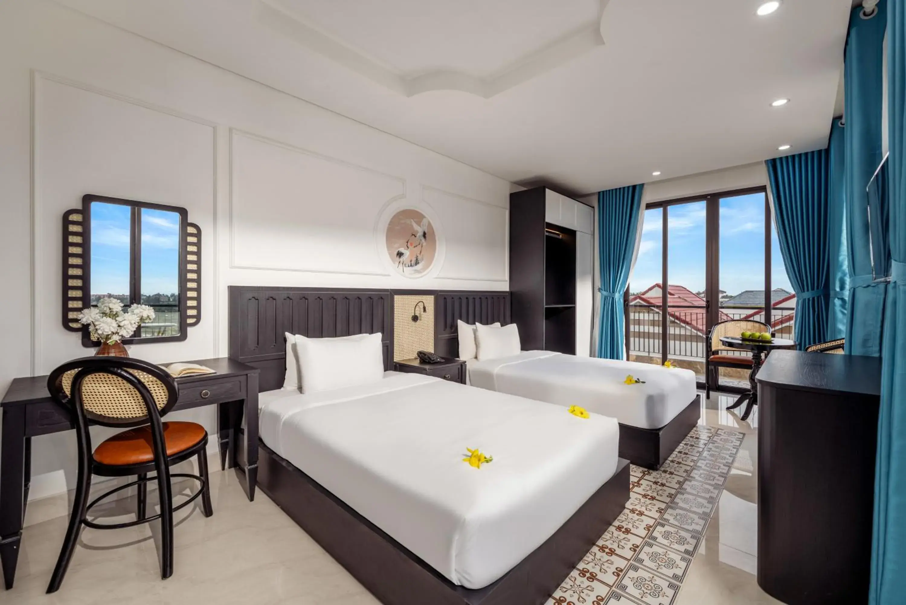 Twin Room with Pool View in ELC Boutique Hoi An Hotel Twin Room with Pool View in ELC Boutique Hoi An Hotel