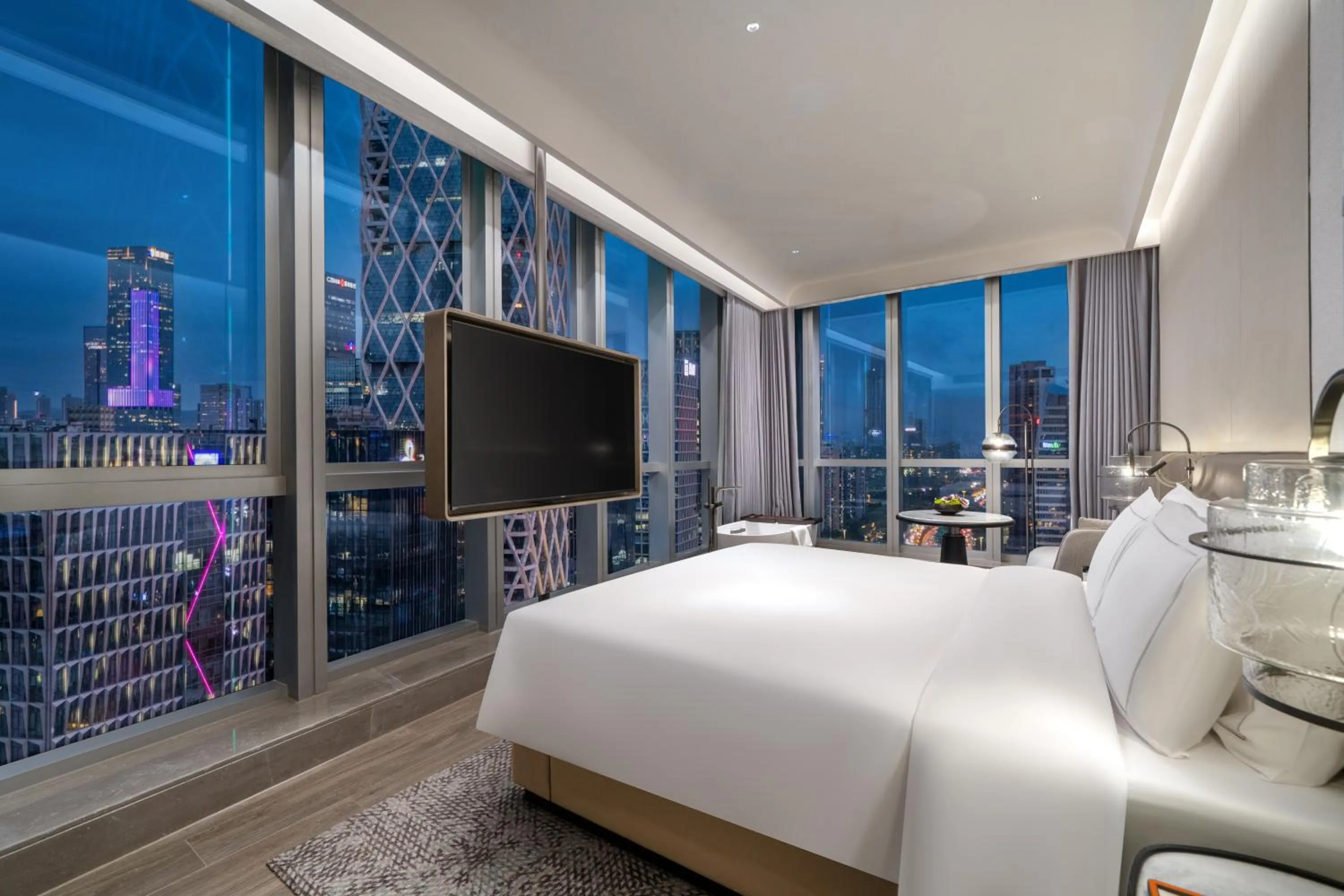 Bed in UrCove by Hyatt Shenzhen Bay Mixc