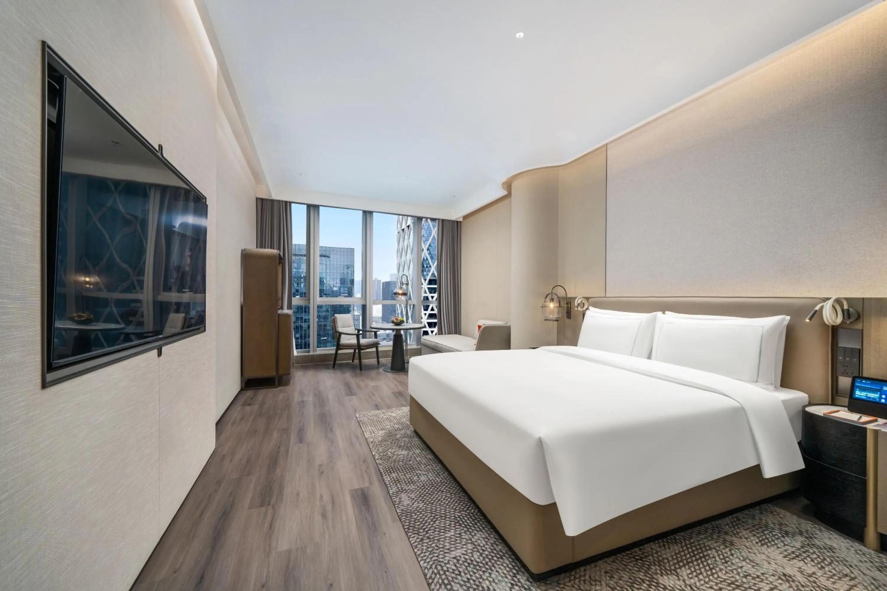 Bed in UrCove by Hyatt Shenzhen Bay Mixc