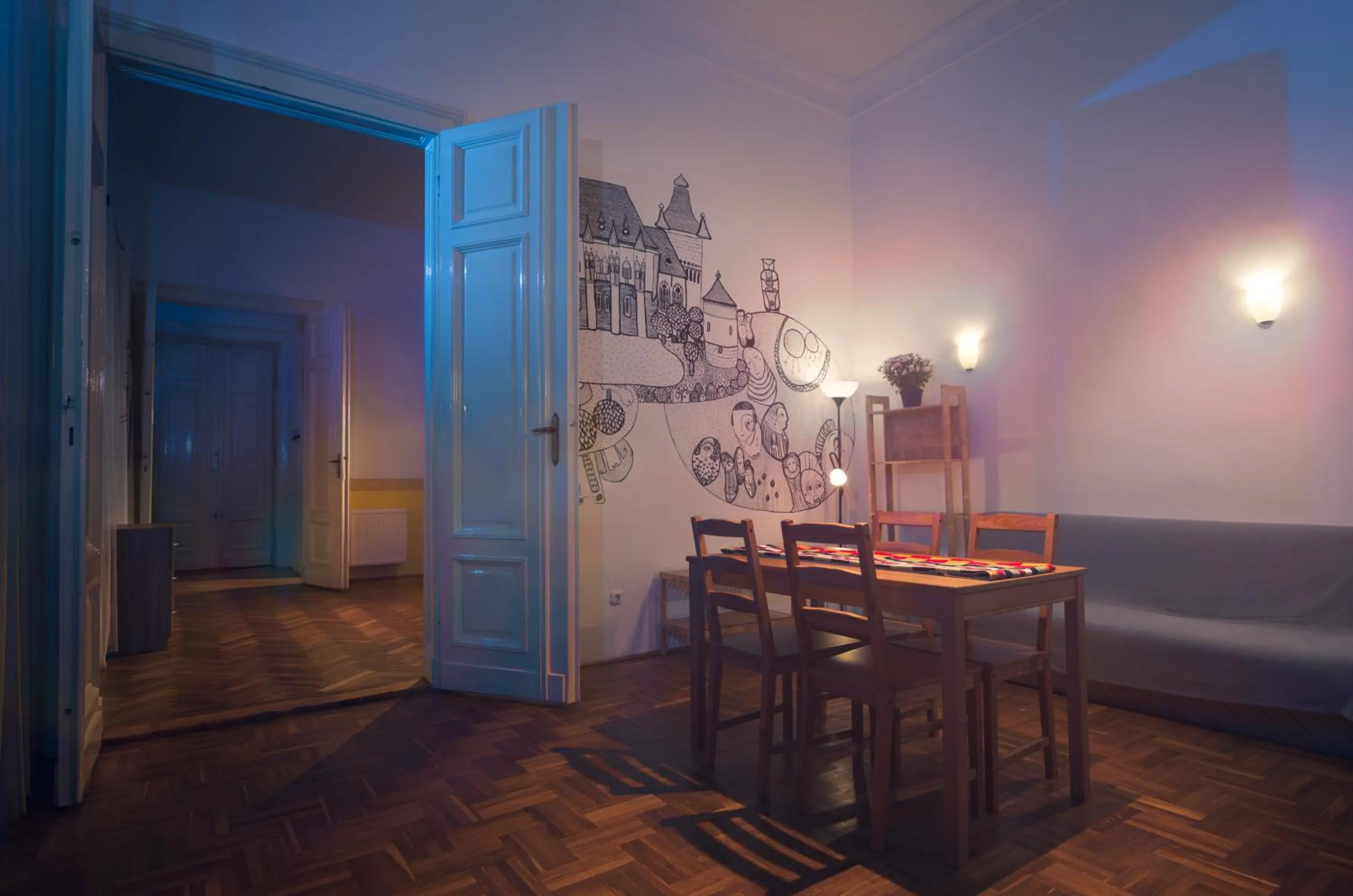 Living room in Pal's Hostel and Apartments