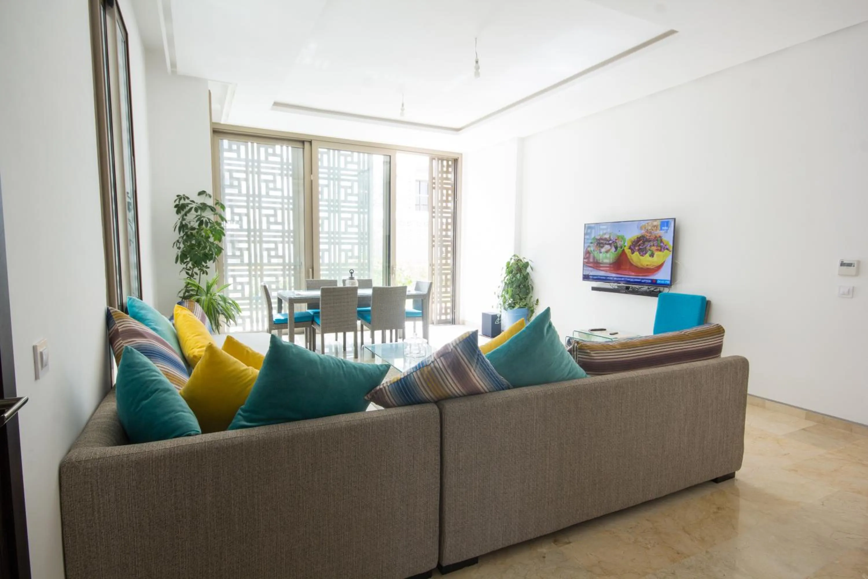Living room in Marina Rabat Suites & Apartments