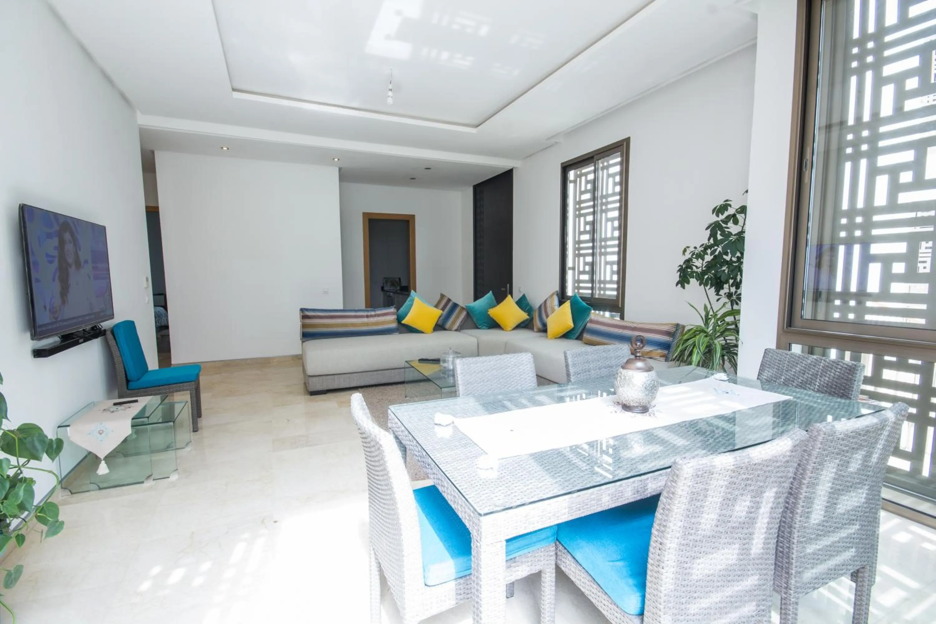 Living room in Marina Rabat Suites & Apartments