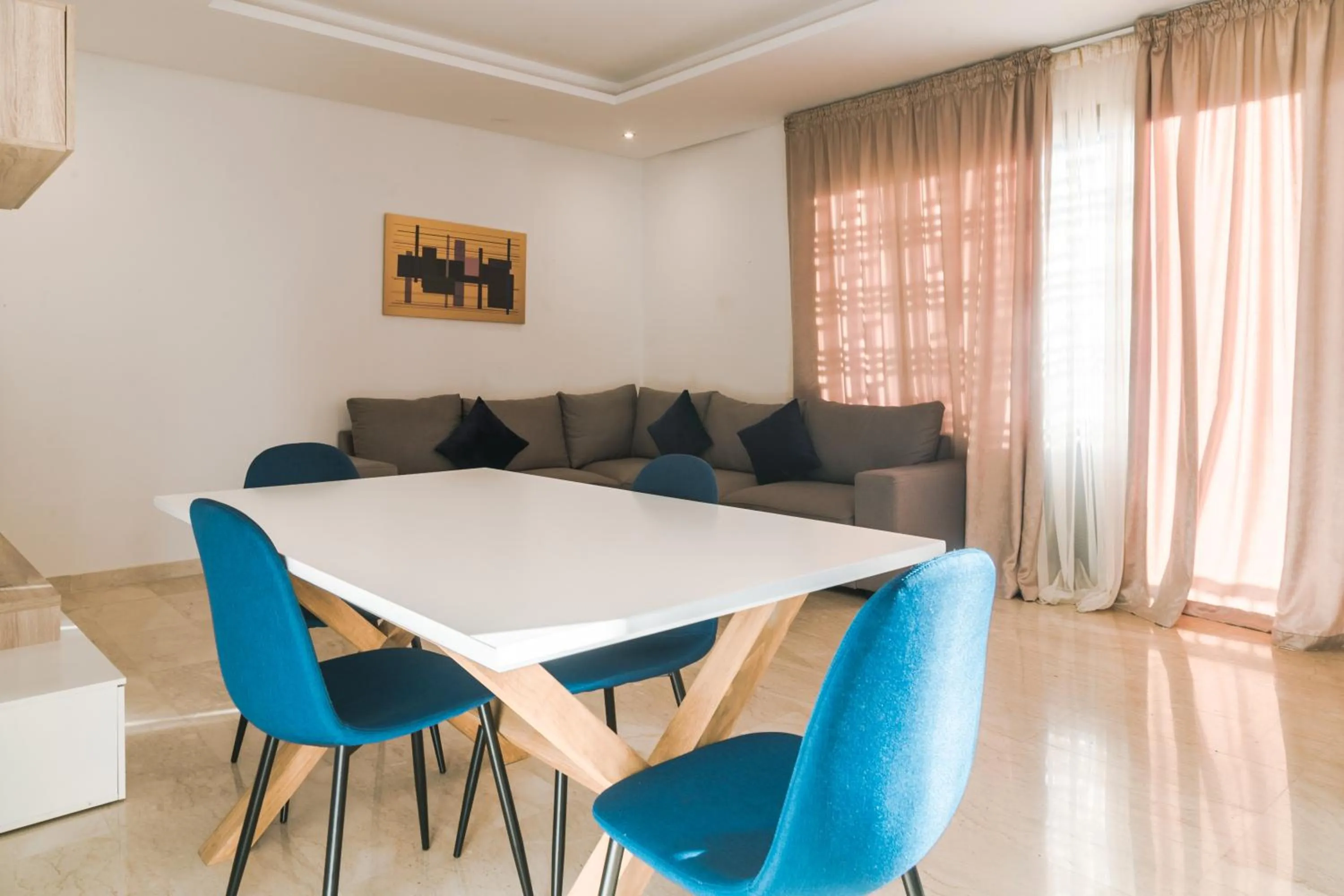 Living room in Marina Rabat Suites & Apartments