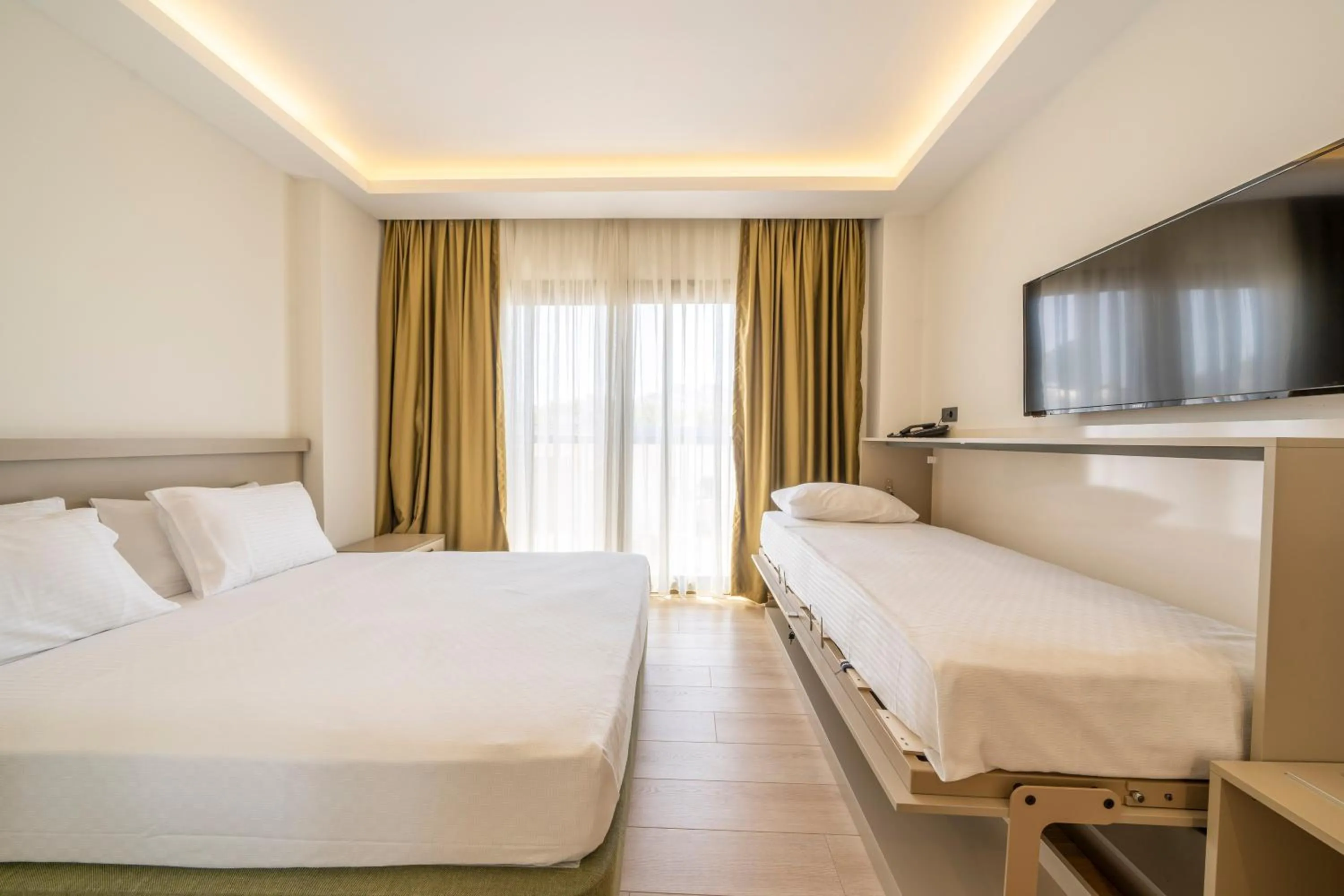 Bed in Olive Tree Hotel Bodrum