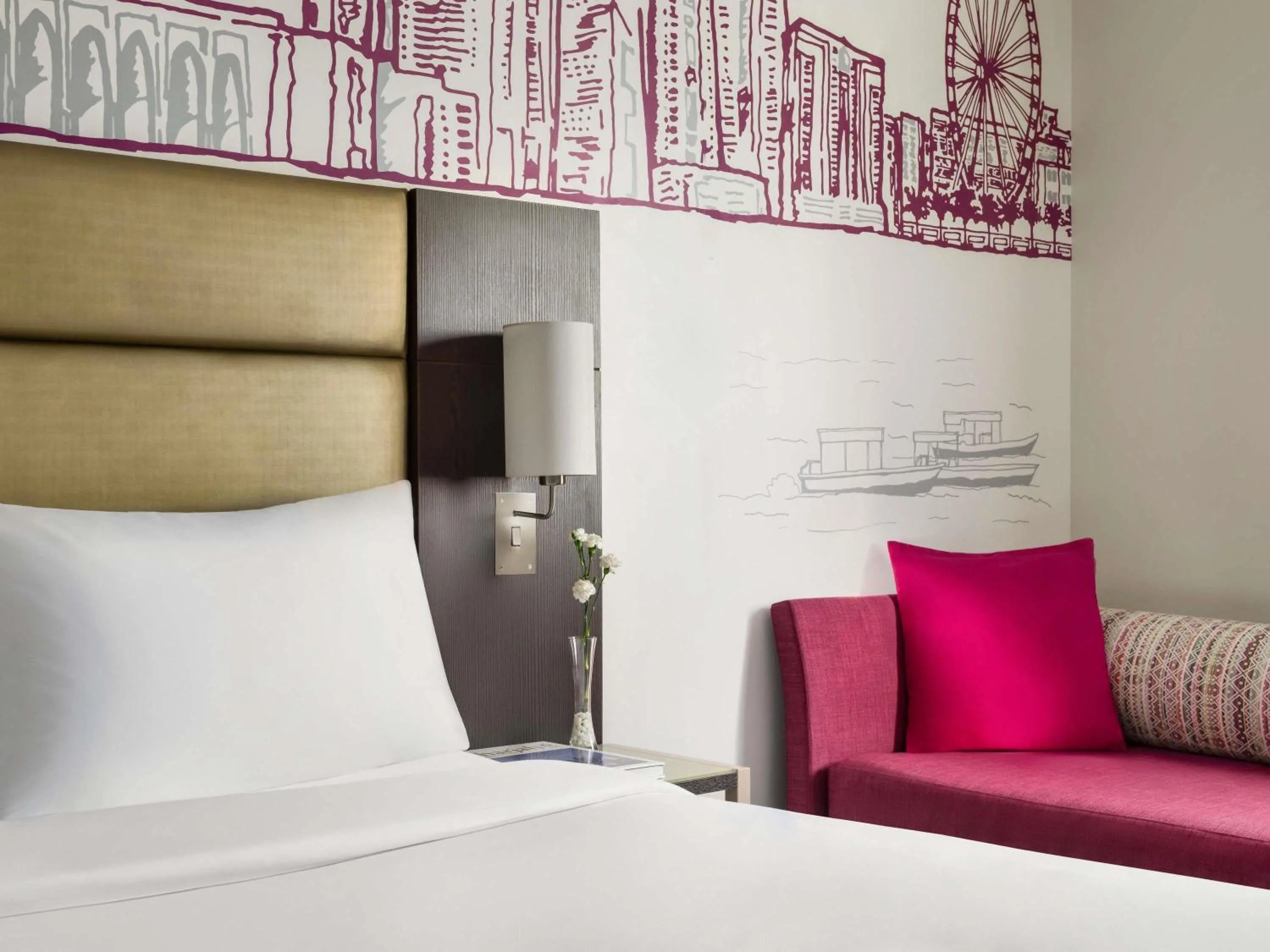 Bedroom, Bed in ibis Styles Sharjah