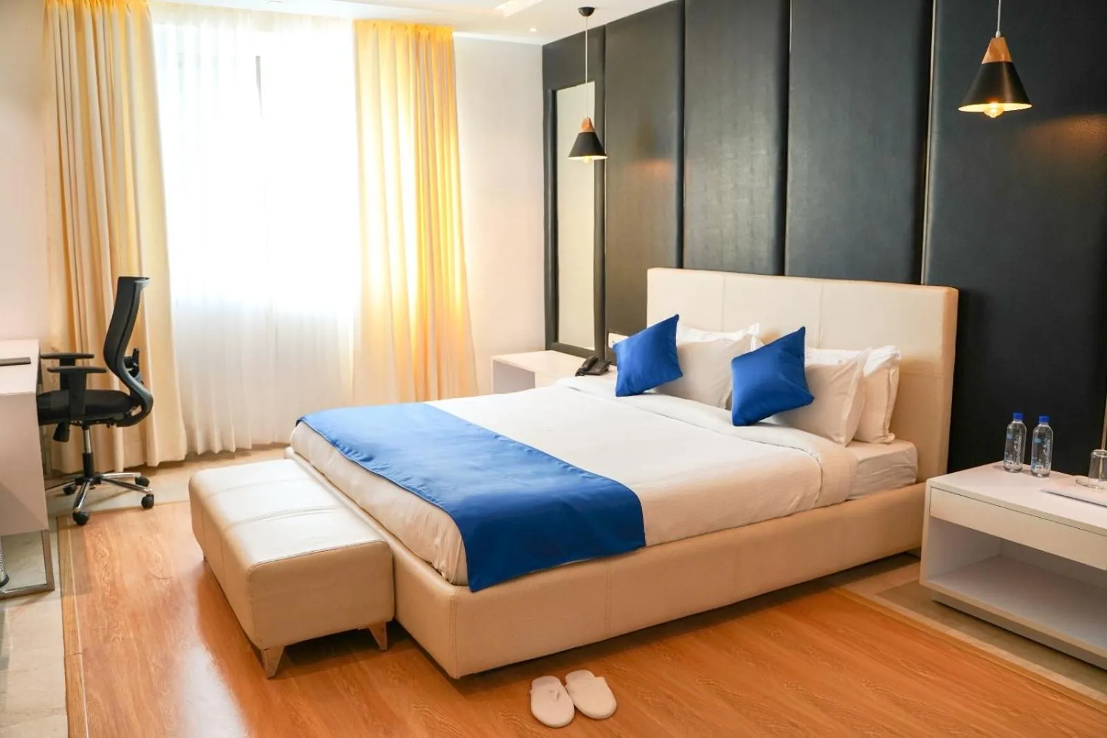 Bed in BNGV Grandeur Hotel & Banquets