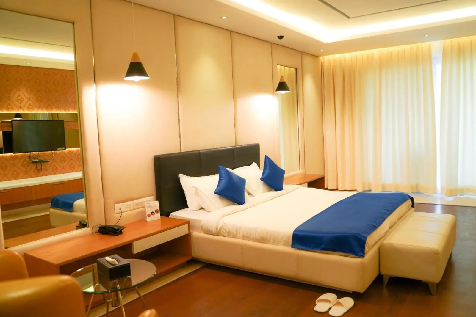 Bed in BNGV Grandeur Hotel & Banquets