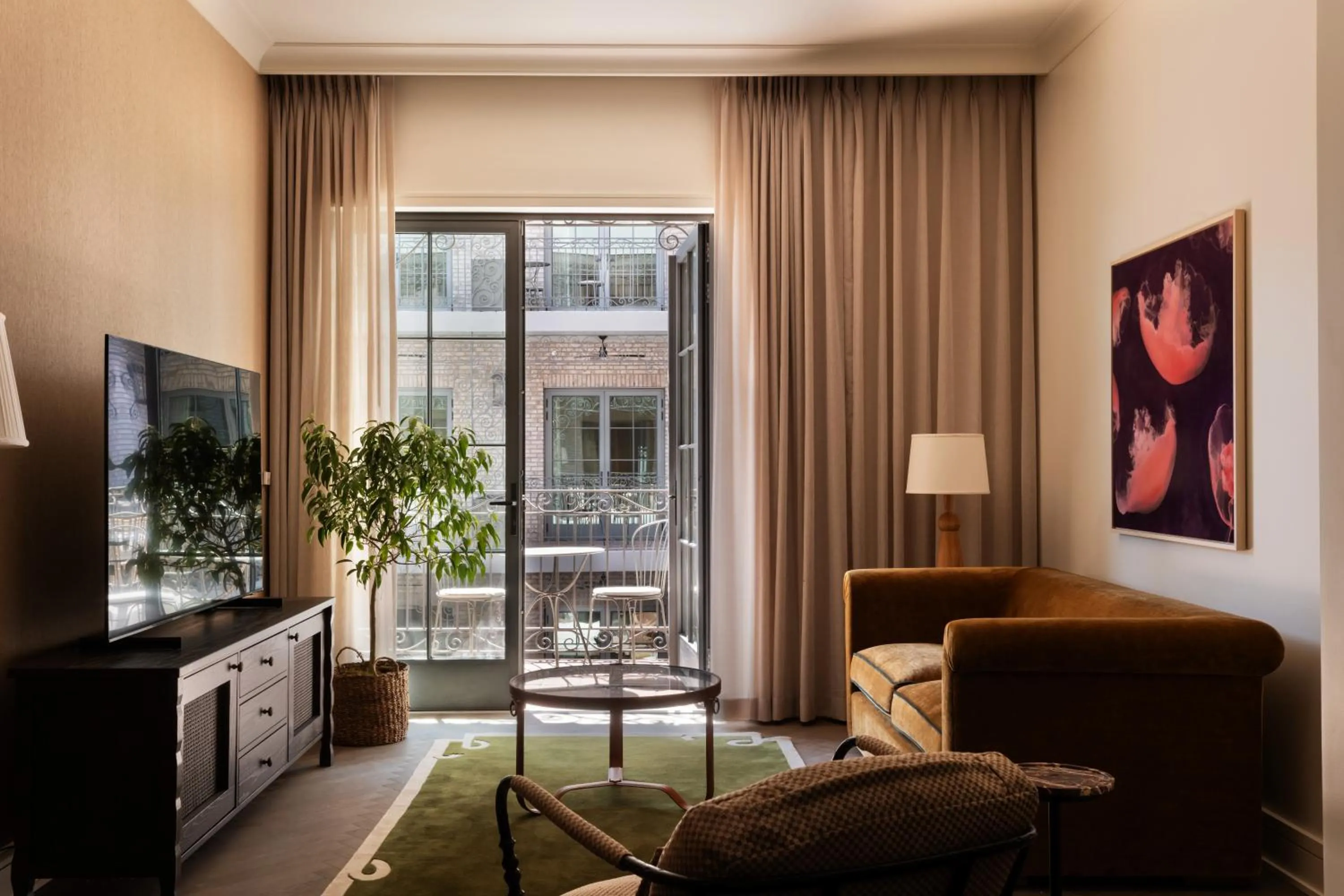 King Suite with Balcony in The Nickel Hotel