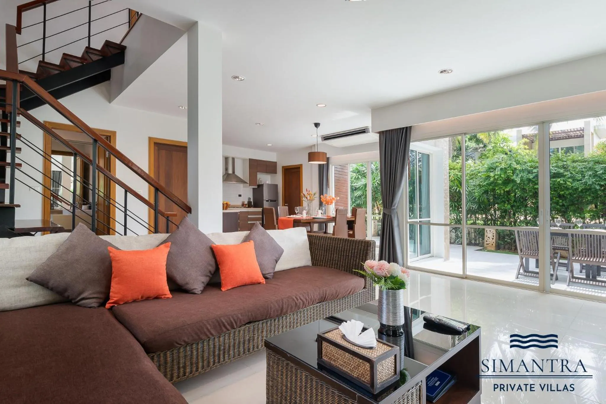 Living room in Simantra Private Villas