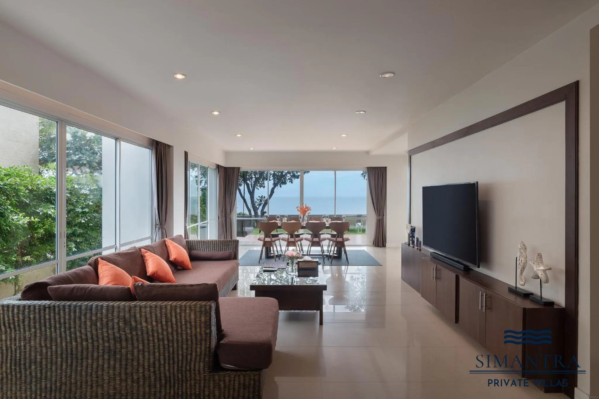 Living room in Simantra Private Villas