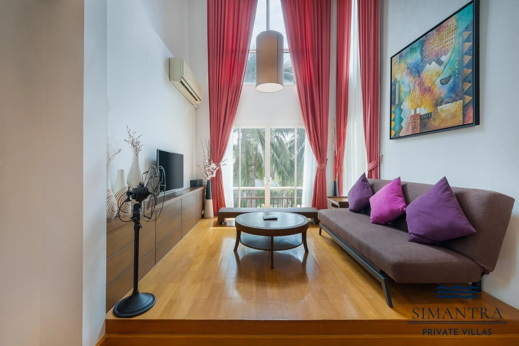 Living room in Simantra Private Villas