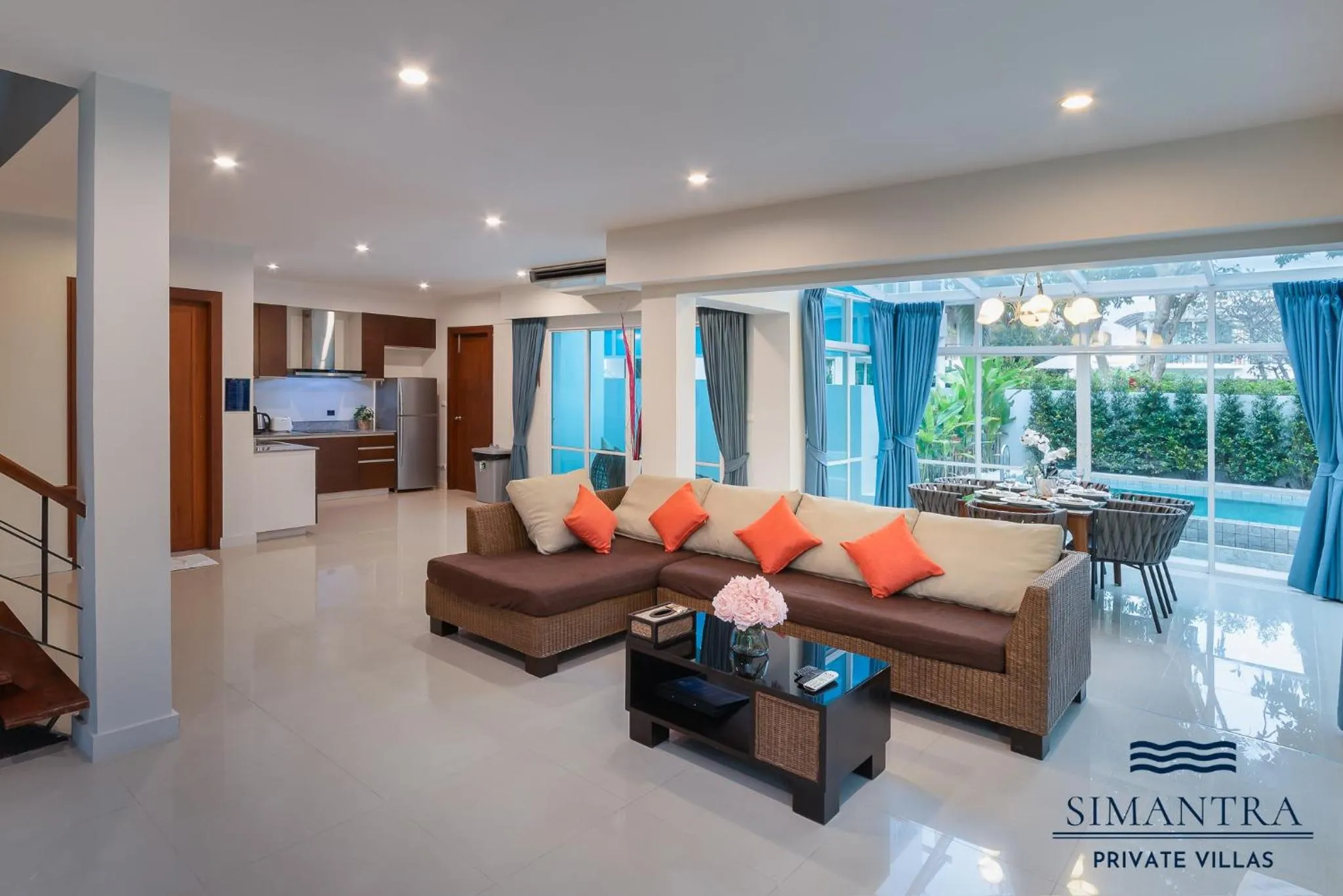 Living room in Simantra Private Villas