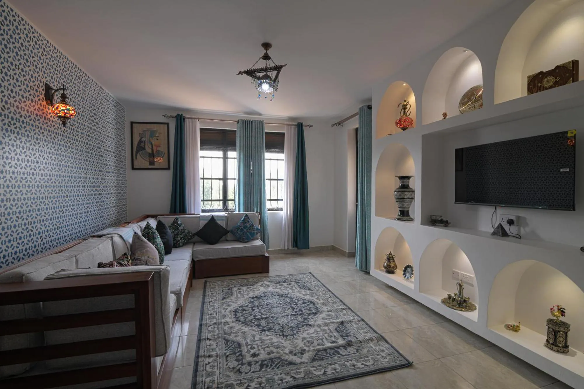Living room in Aqueduct 1359 Hotel Apartments