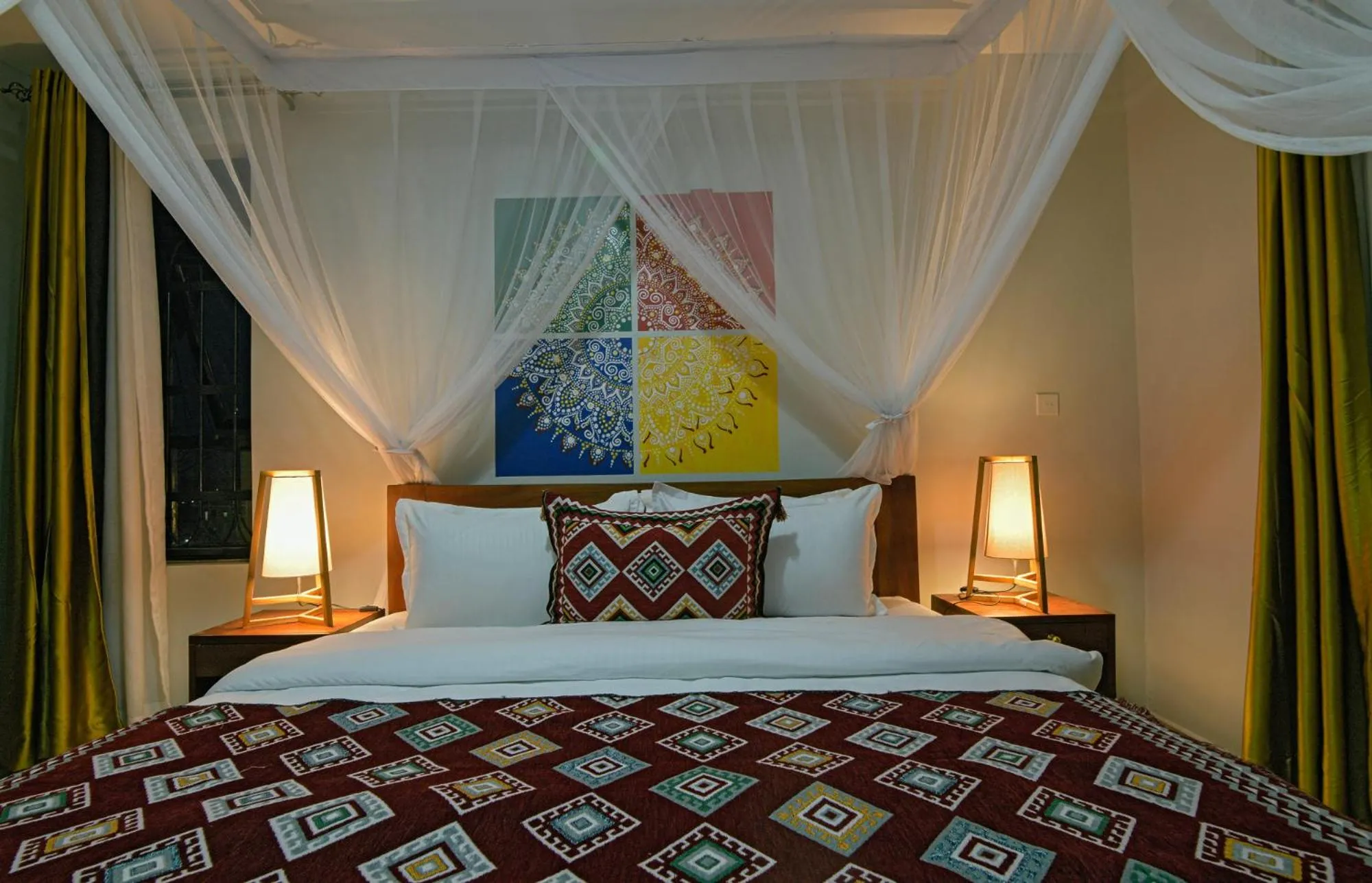 Bed in Aqueduct 1359 Hotel Apartments