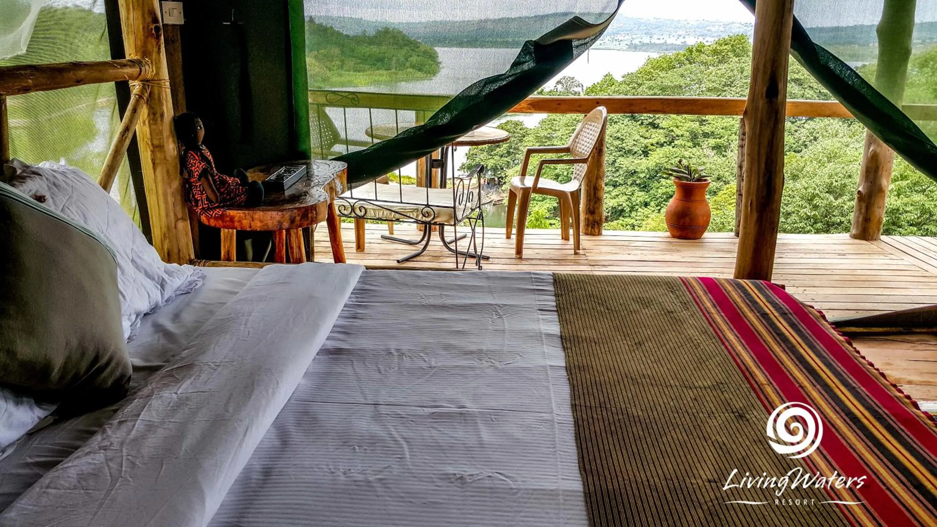 Bed in Living Waters Resort