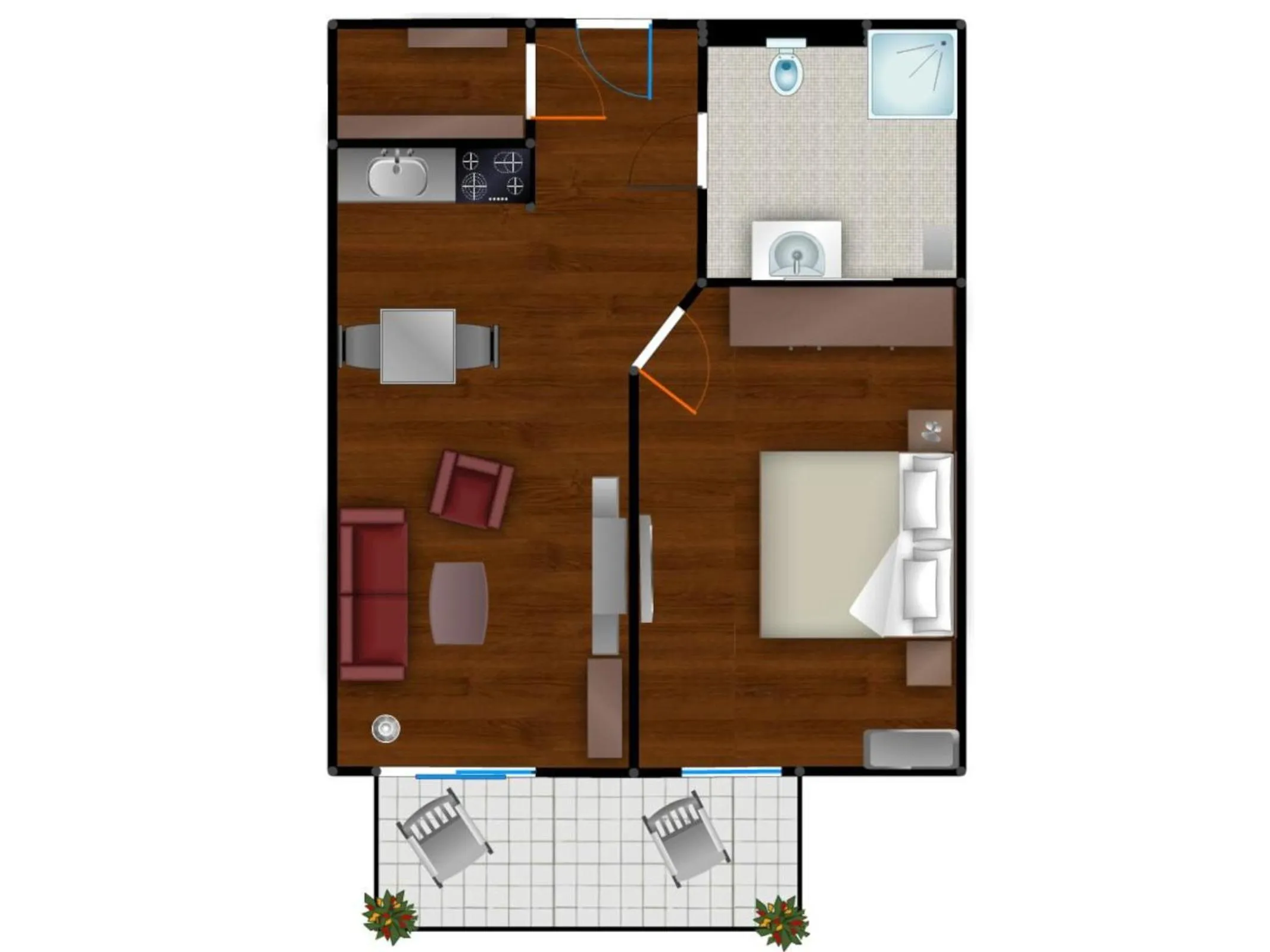 Floor plan in Residenz am Balmer See - BS 03 mit Wellnessbereich