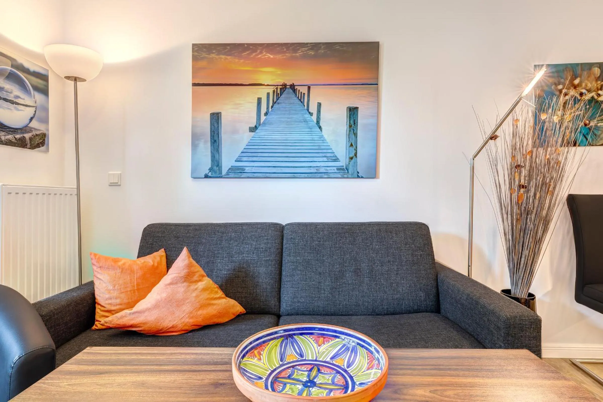 Living room in Residenz am Balmer See - BS 10 mit Wellnessbereich