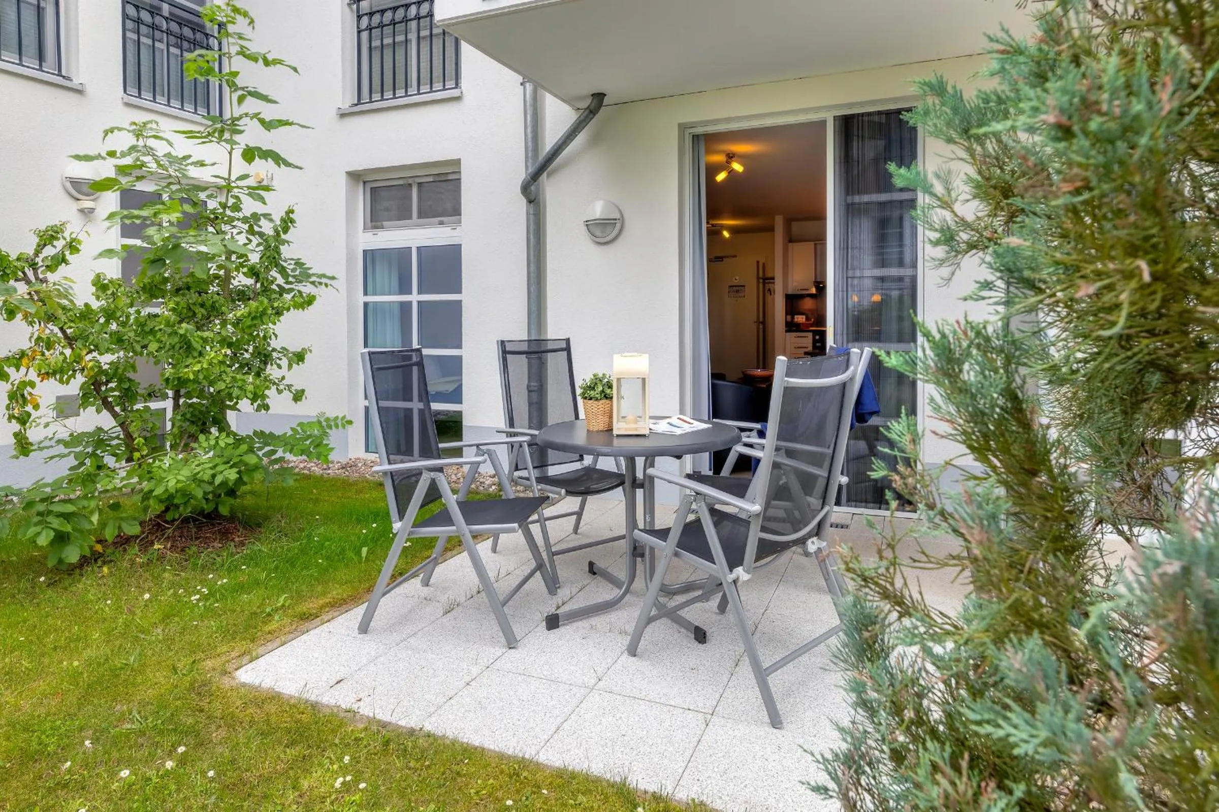 Balcony/Terrace in Residenz am Balmer See - BS 10 mit Wellnessbereich