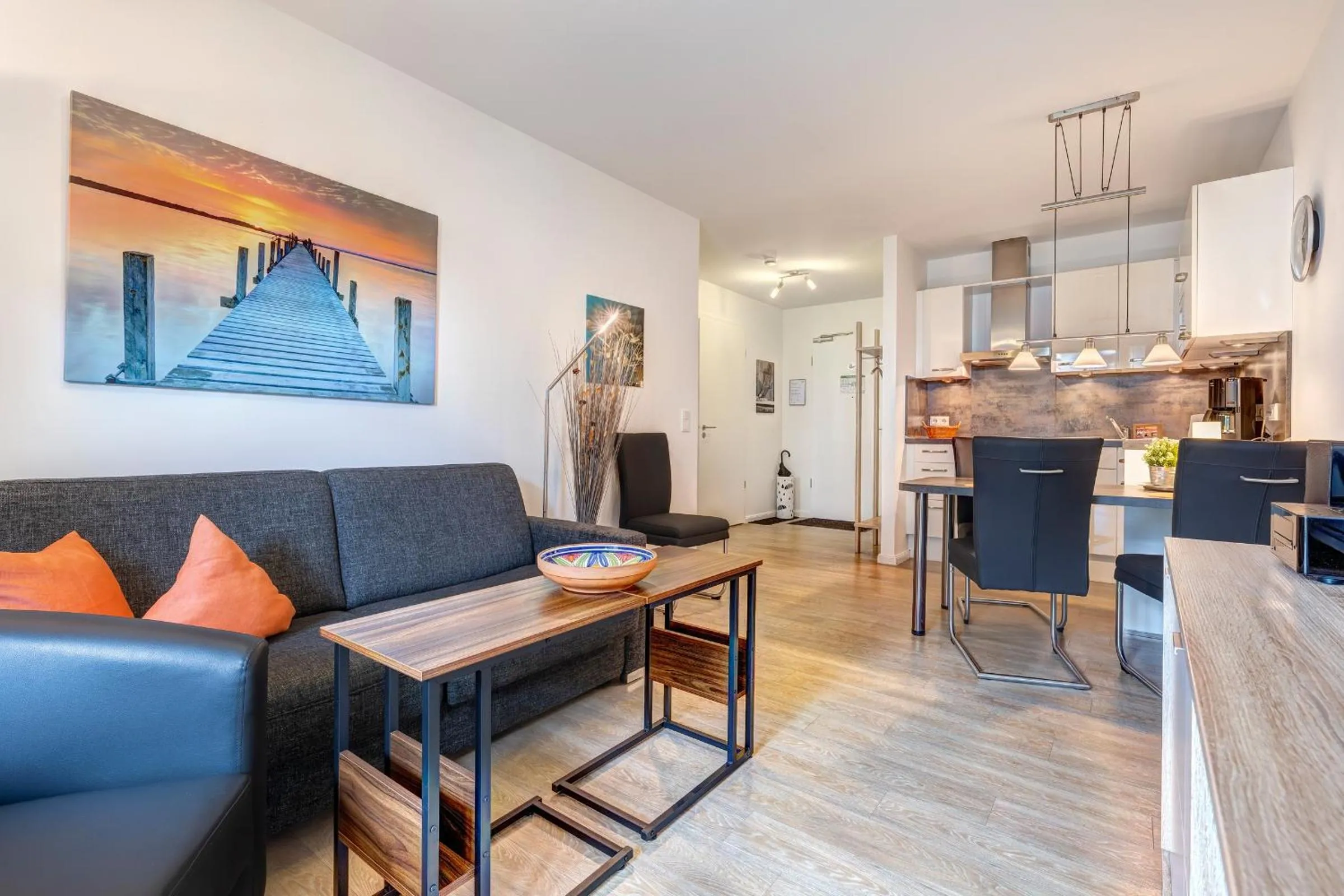 Living room in Residenz am Balmer See - BS 10 mit Wellnessbereich
