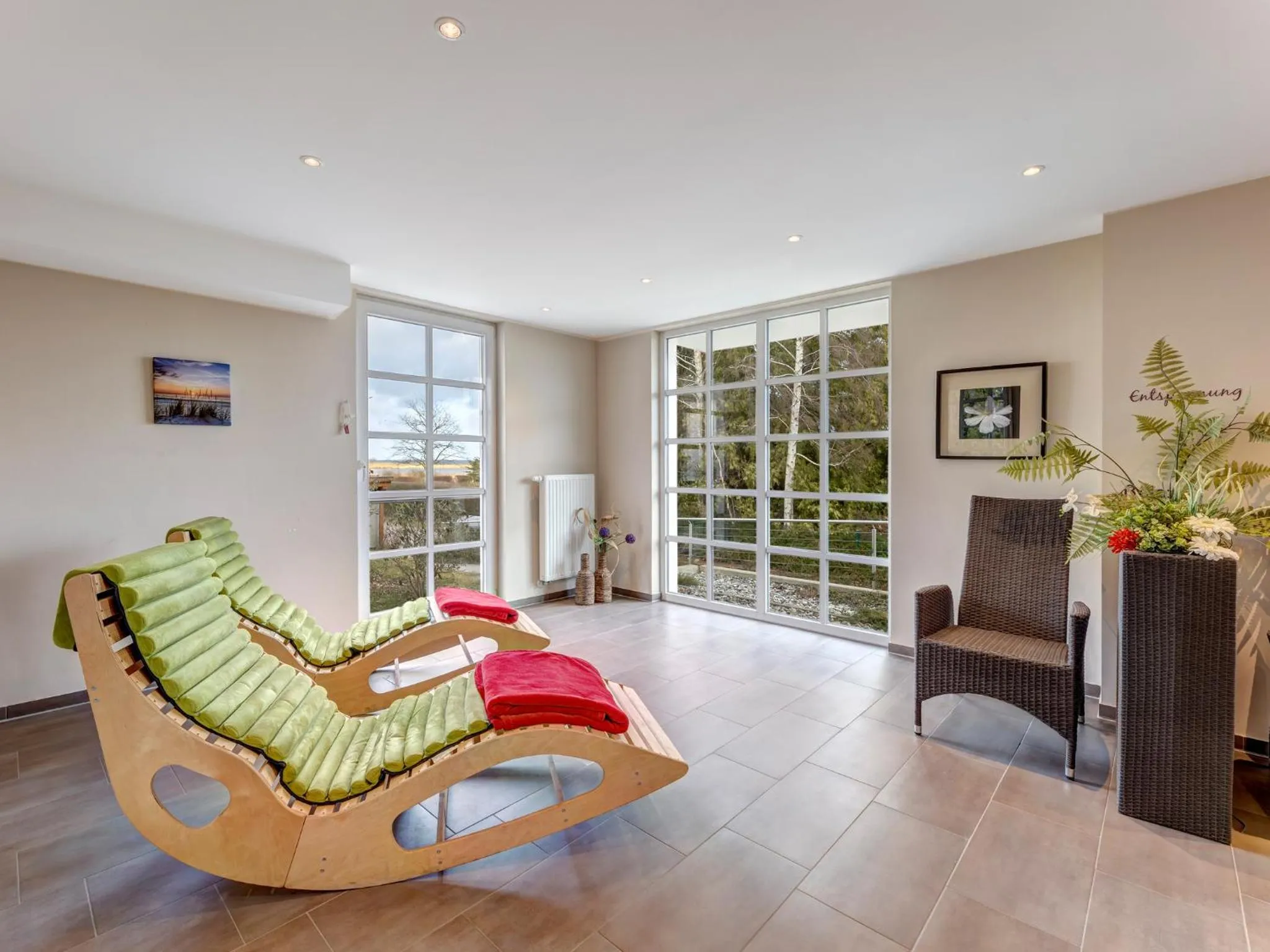 Spa and wellness centre/facilities in Residenz am Balmer See - BS 10 mit Wellnessbereich
