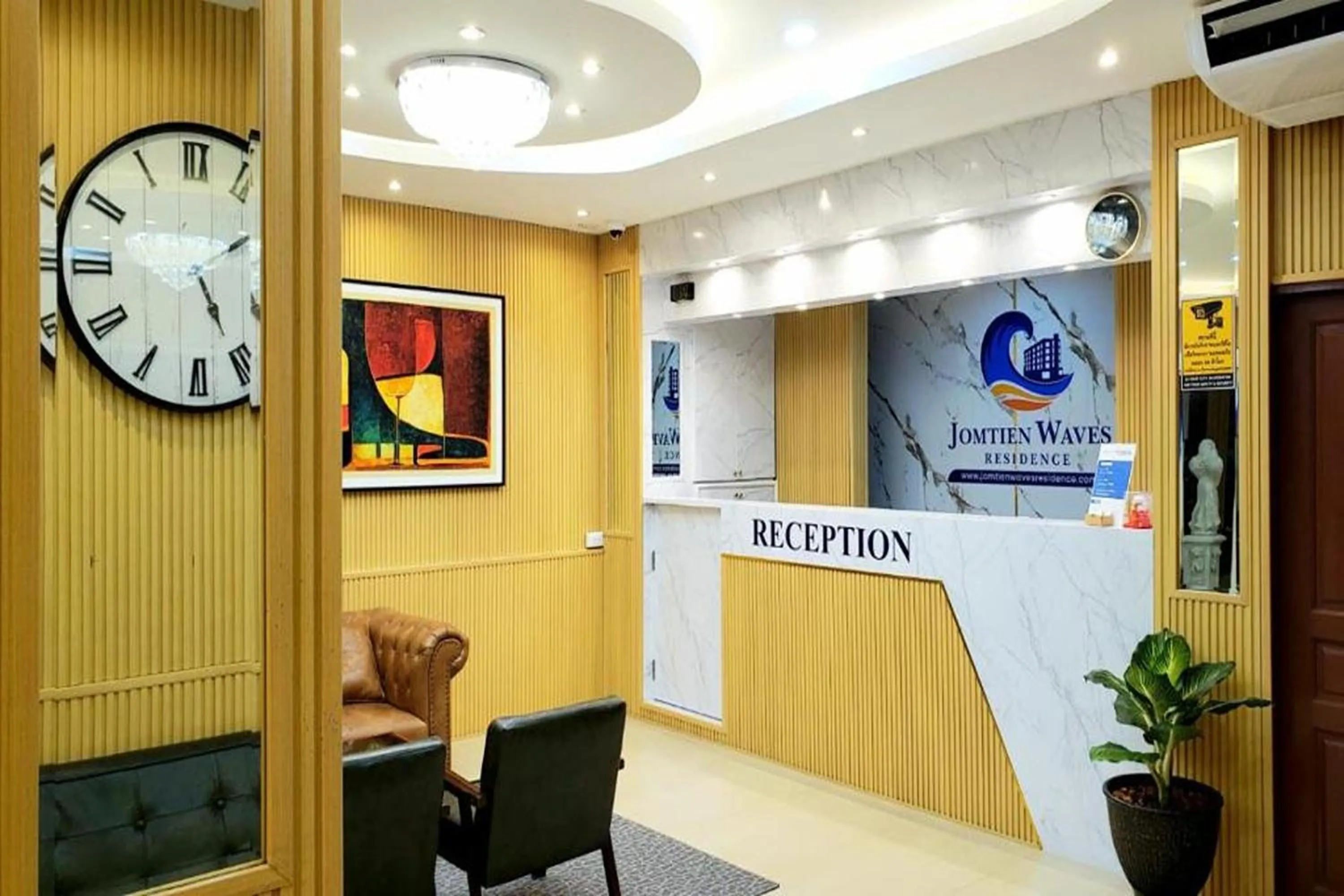 Lobby or reception in Jomtien Wave Residence
