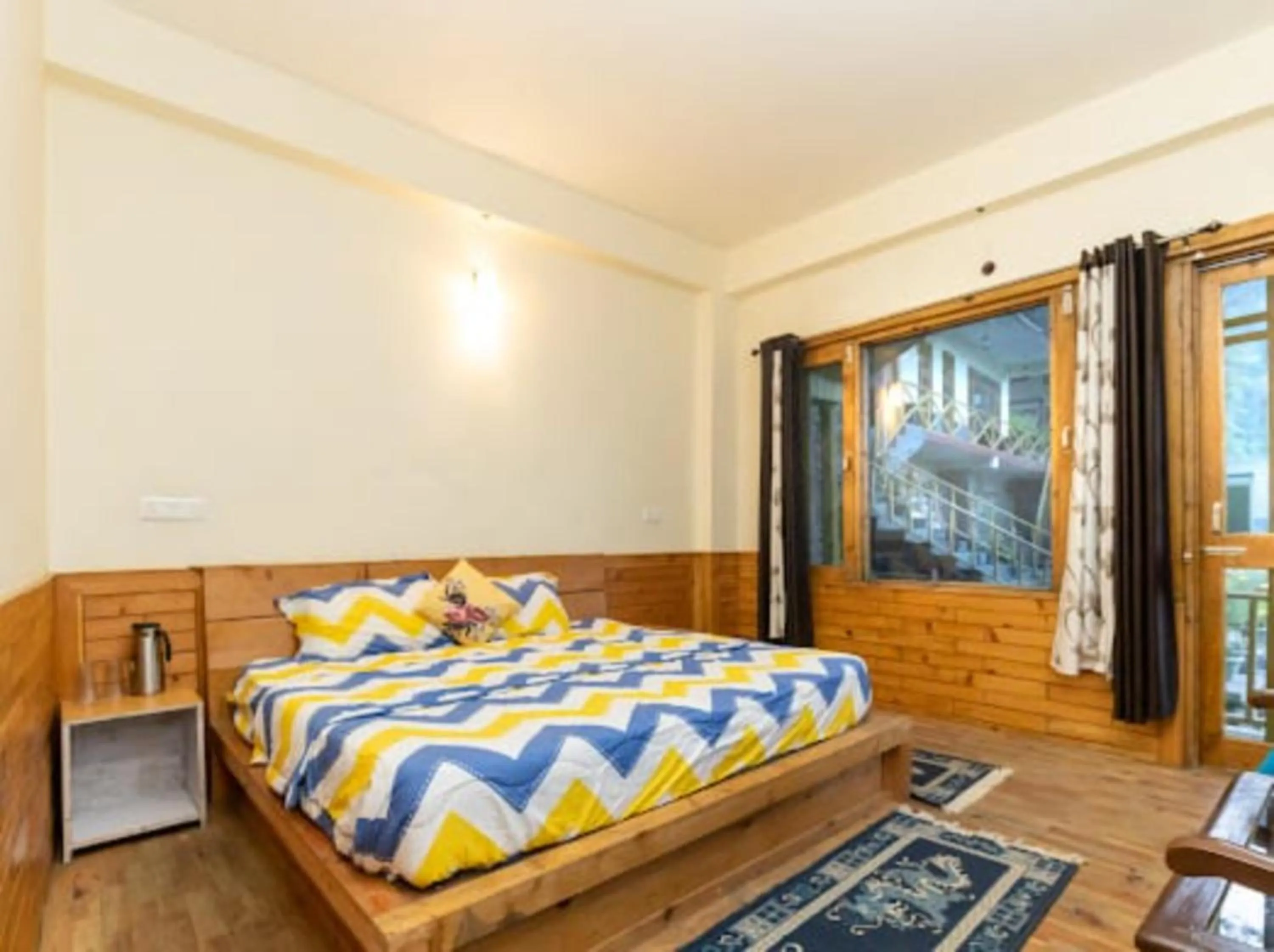 Bed in Majestic View Cottages