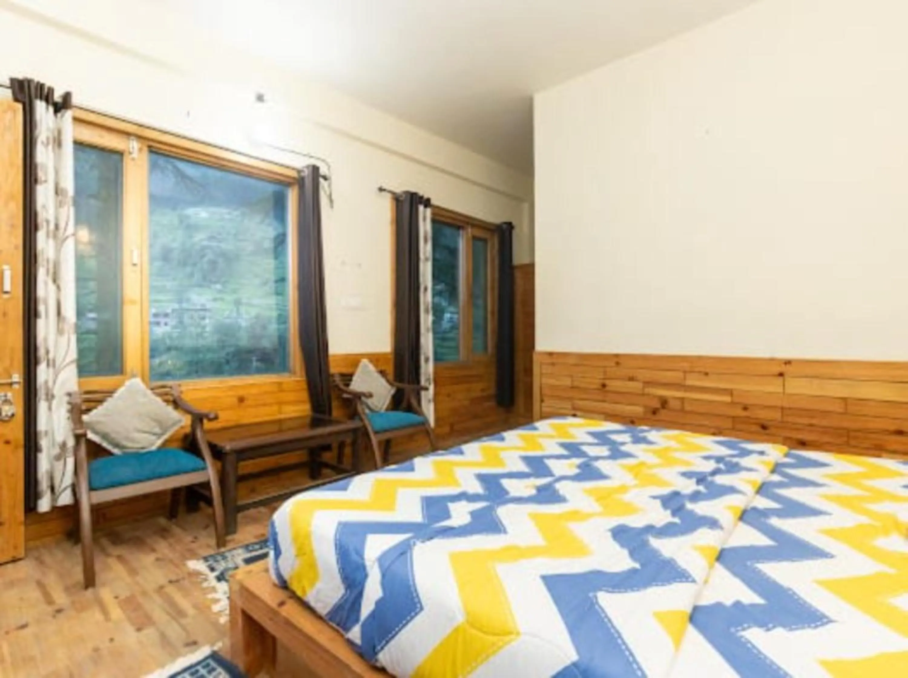 Bed in Majestic View Cottages