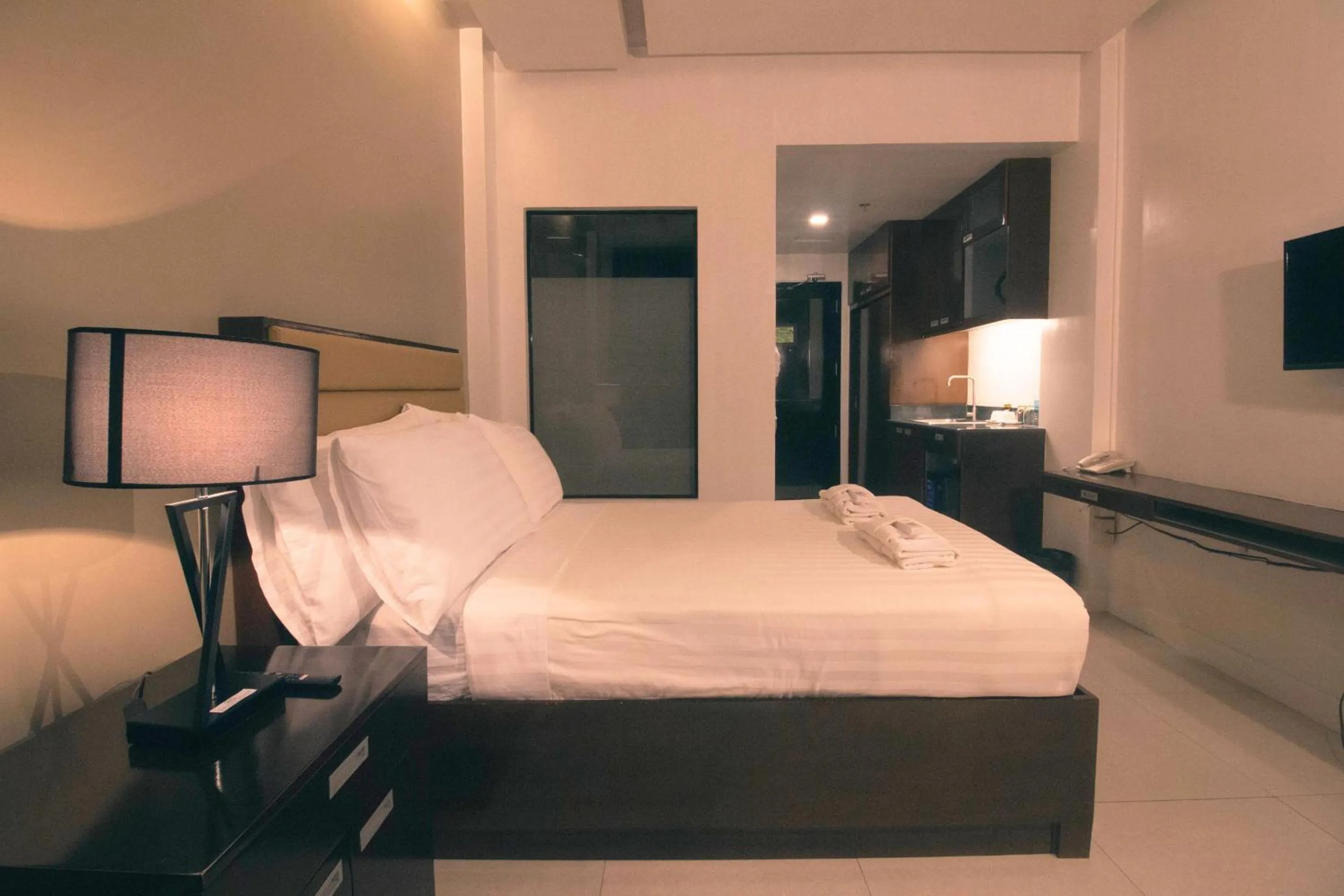 Bed in Aura Condotel
