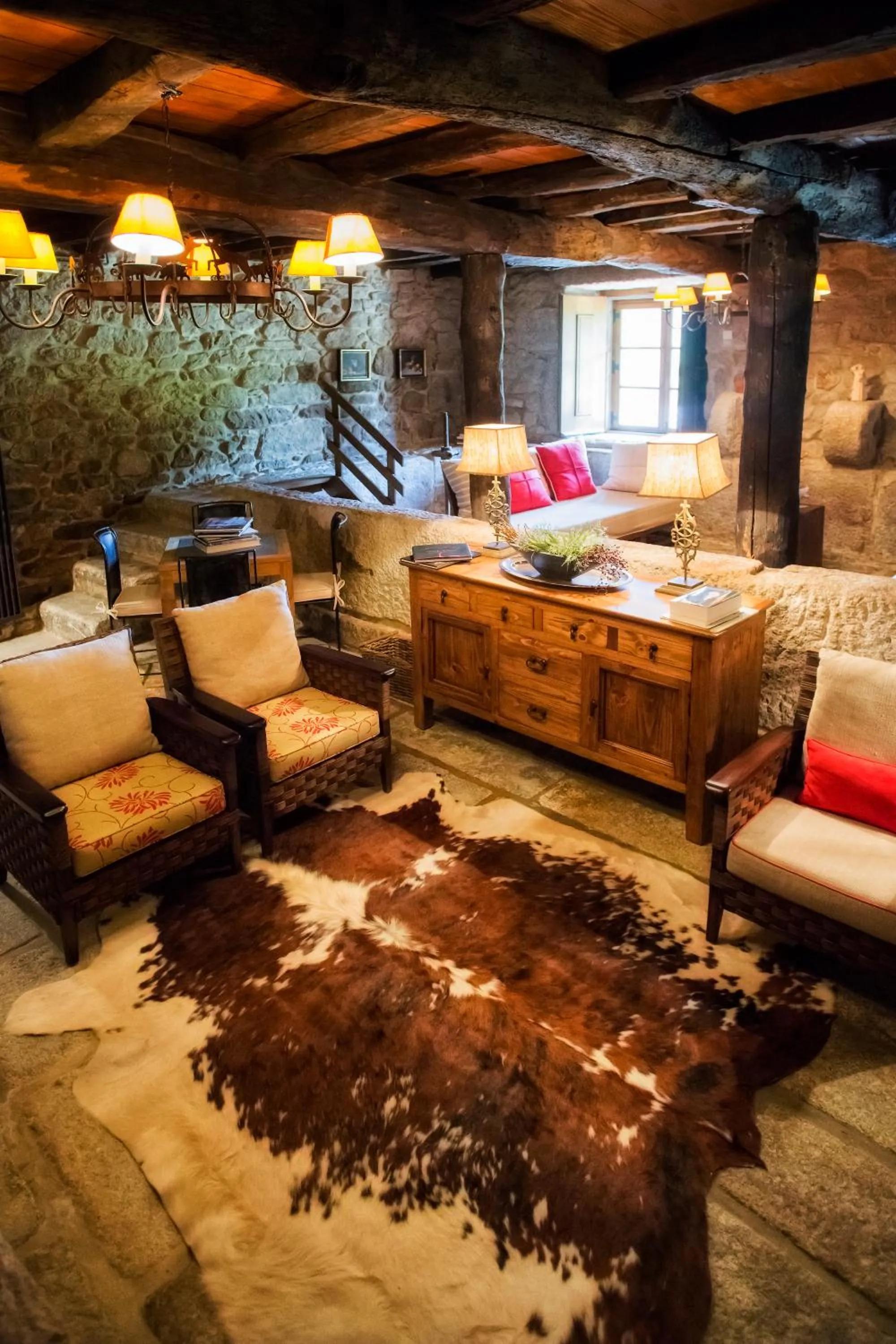 Seating area in Casas da Memória