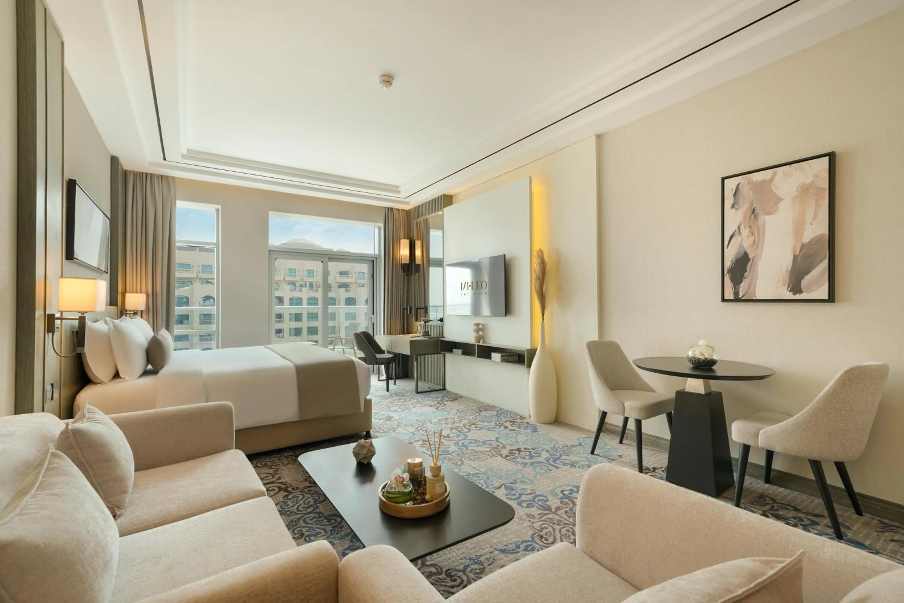 Seating area in Mileo Hotel The Palm