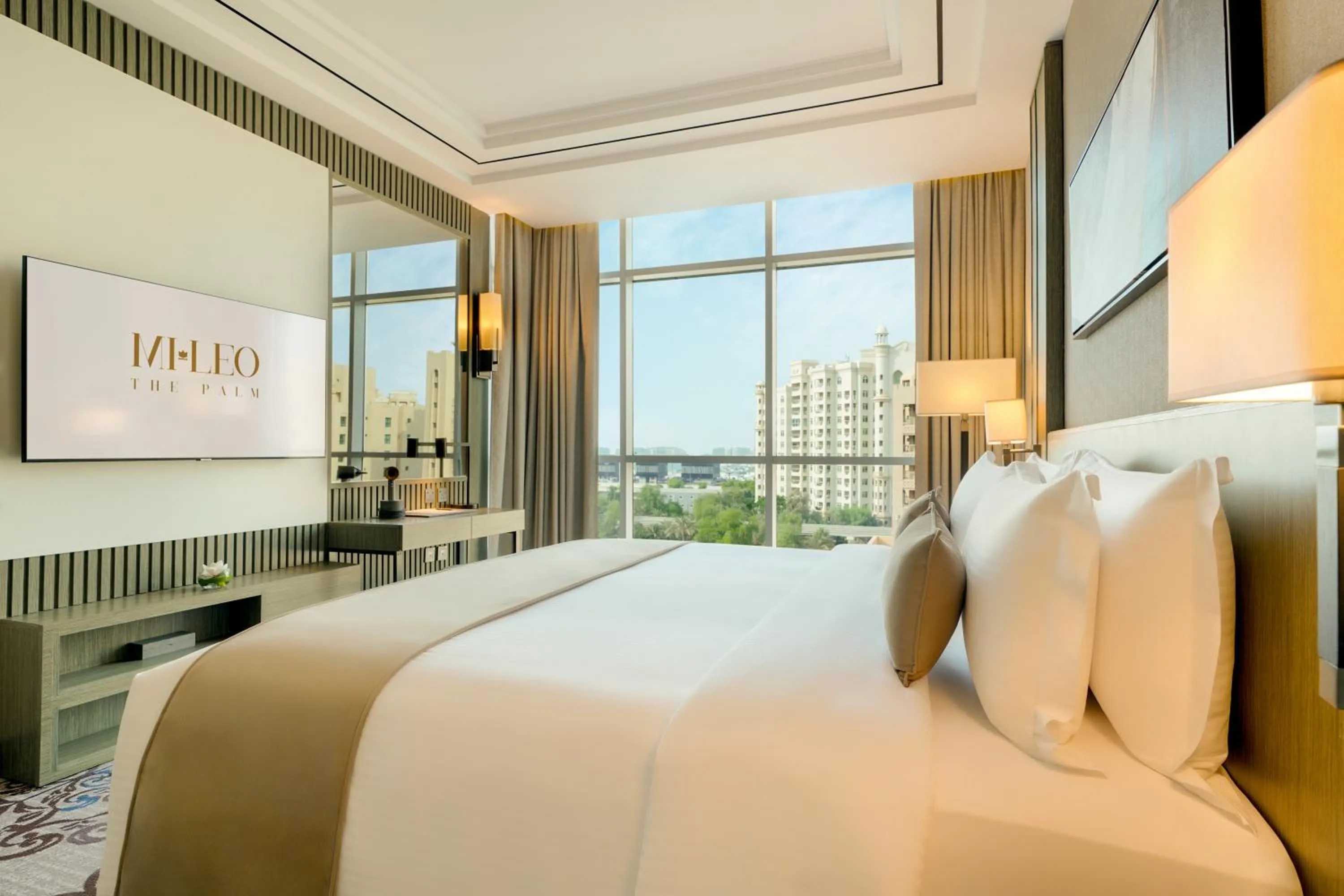 TV and multimedia, Bed in Mileo Hotel The Palm